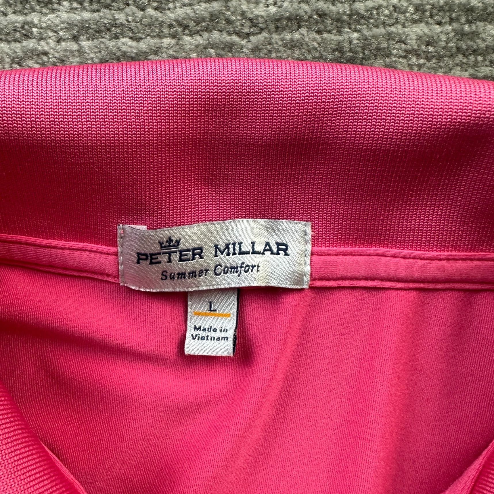 Peter Millar Peter Millar Polo Shirt Mens Large Pink Camel Summer Comfort Size US L / EU 52-54 / 3 - 6 Thumbnail