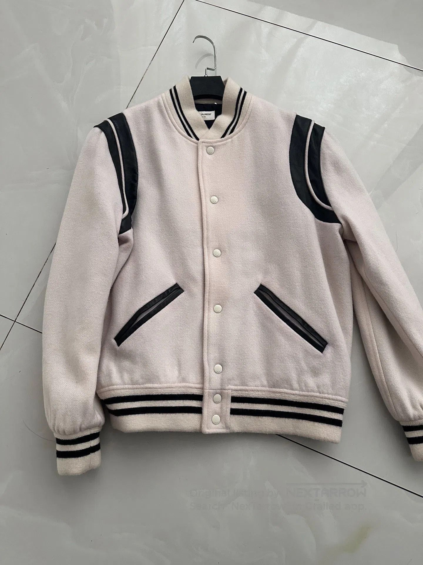 Saint Laurent Paris Saint Laurent 22FW White Black Jacket. Size US L / EU 52-54 / 3 - 1 Thumbnail
