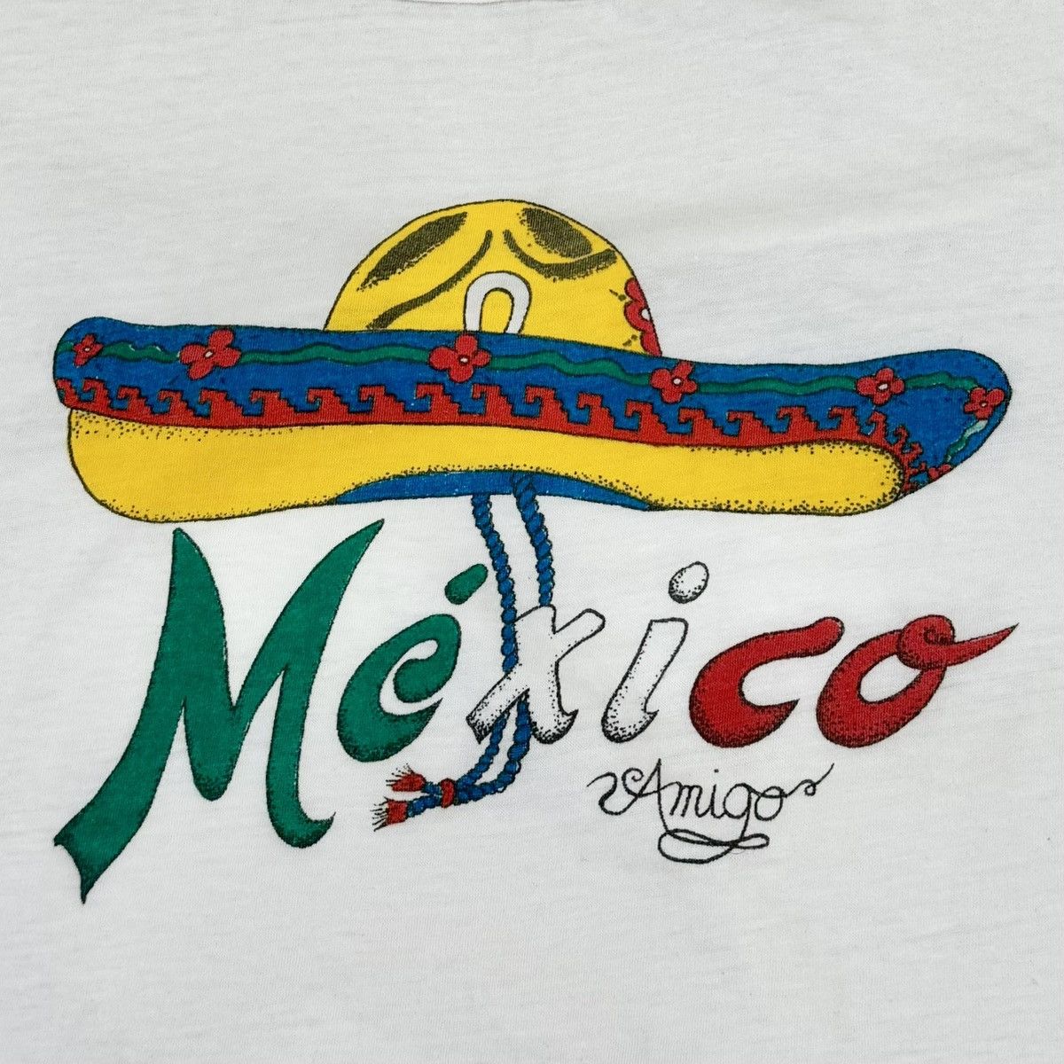 Vintage VINTAGE 80s MEXICO TEE! Size US L / EU 52-54 / 3 - 1 Thumbnail