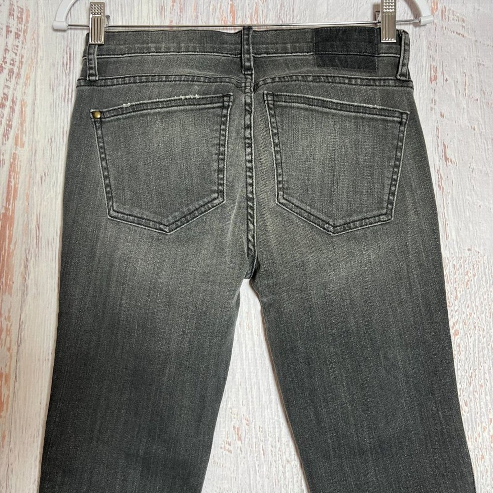 THE GREAT THE GREAT Almost Skinny Jeans Black Gray 24 Size 24" / US 00 / IT 34 - 8 Thumbnail