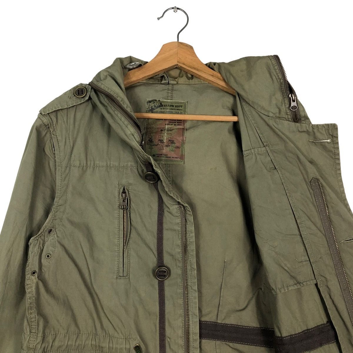 PPFM 🔥CROPPED BONDAGE PARACHUTE BIKER JACKET PPFM JAPAN Size US L / EU 52-54 / 3 - 15 Thumbnail