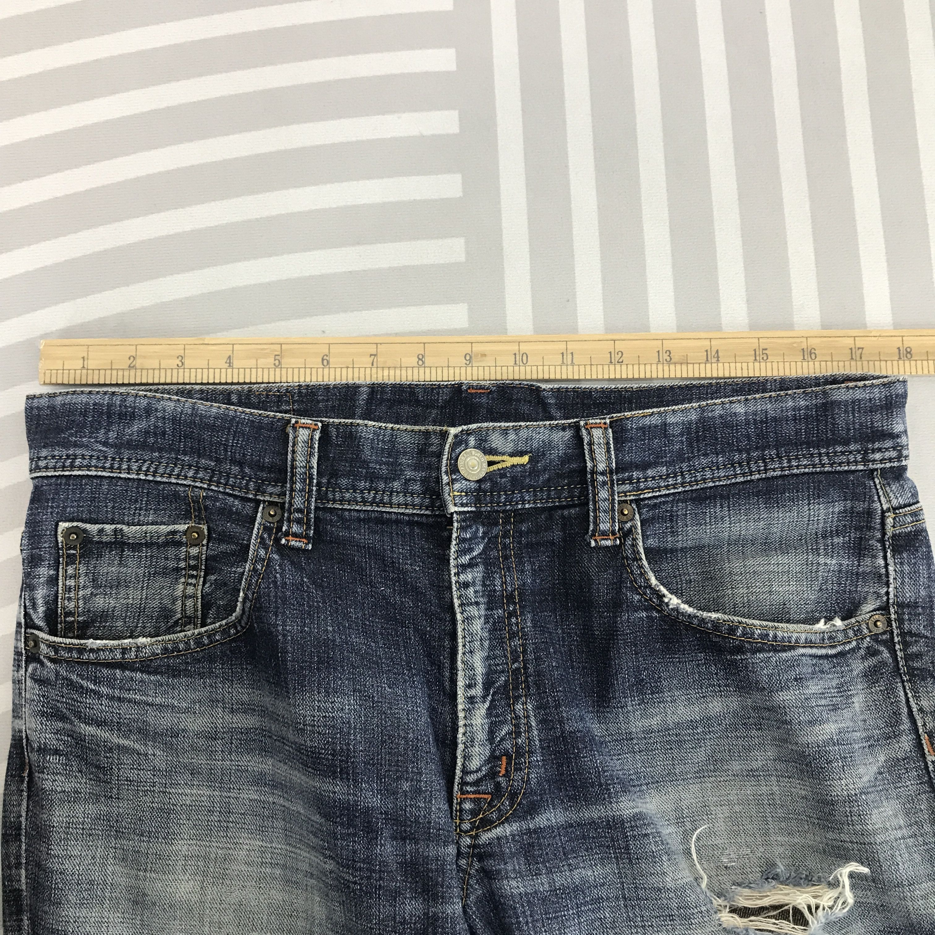 Japanese Brand × Vintage Vintage Glheart Real Authentic Style Distressed Jeans Size US 34 / EU 50 - 8 Thumbnail