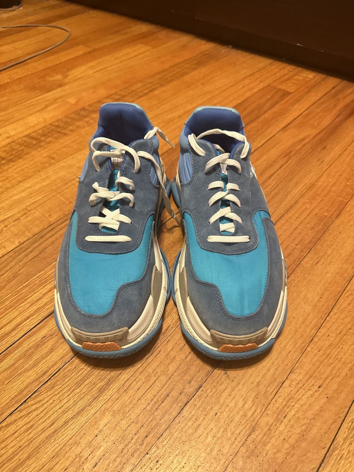 Balenciaga Balenciaga Triple S Nylon Blue Nylon Size US 10 / EU 43 - 4 Thumbnail
