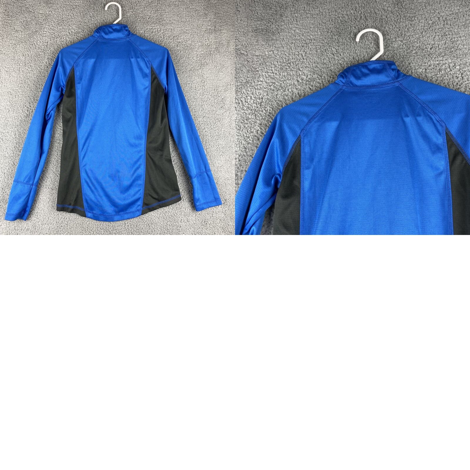 Reebok Reebok Womens Medium 1/4 Zip Running Shirt Stretch Top Thumbhole Blue 38-51 Size M / US 6-8 / IT 42-44 - 8 Thumbnail
