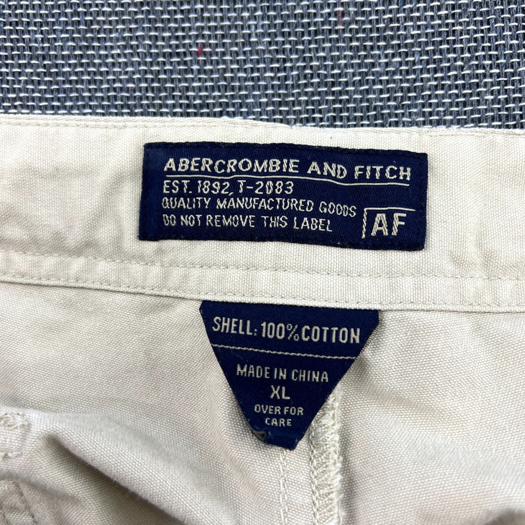 Abercrombie & Fitch VINTAGE Abercrombie & Fitch Paratroops Mens Cargo Pants Beige XL Drawstring Baggy Pants Mens XL Beige Cargo Size US 36 / EU 52 - 6 Thumbnail