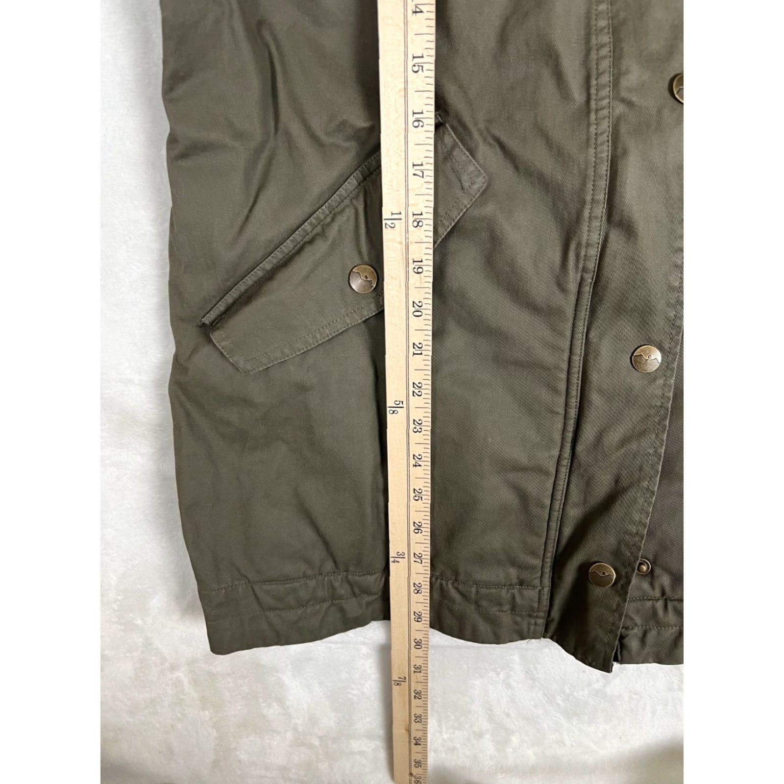 KAVU KAVU Sundowner Jacket Womens L Plaid Flannel Hooded Outerwear Green Size L / US 10 / IT 46 - 2 Thumbnail