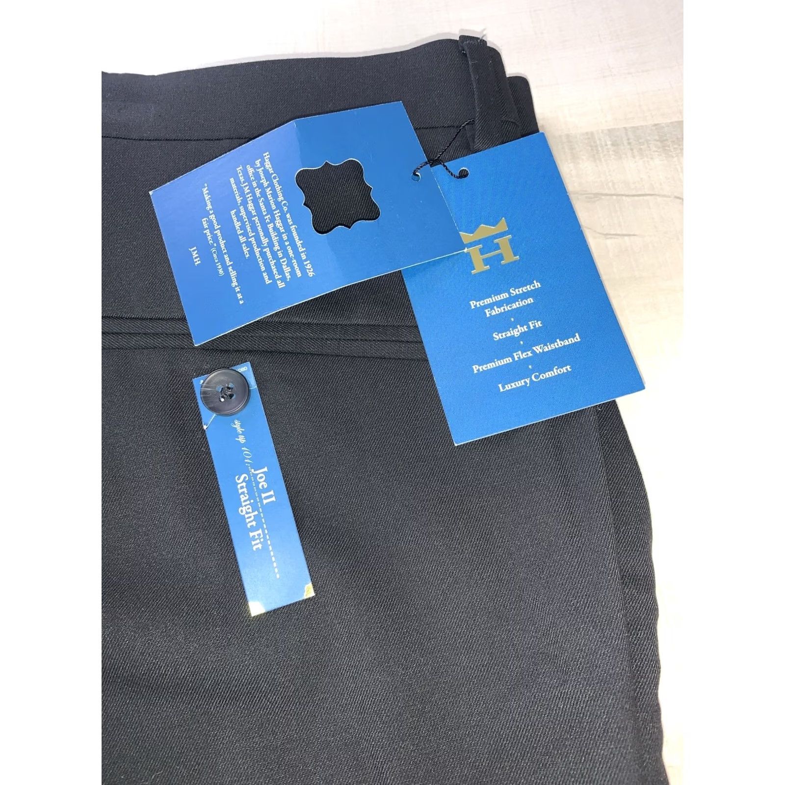 Haggar Haggar Dress Pants Men Black Straight Your City Preppy Wedding 34NWT-12283 Size US 34 / EU 50 - 3 Thumbnail