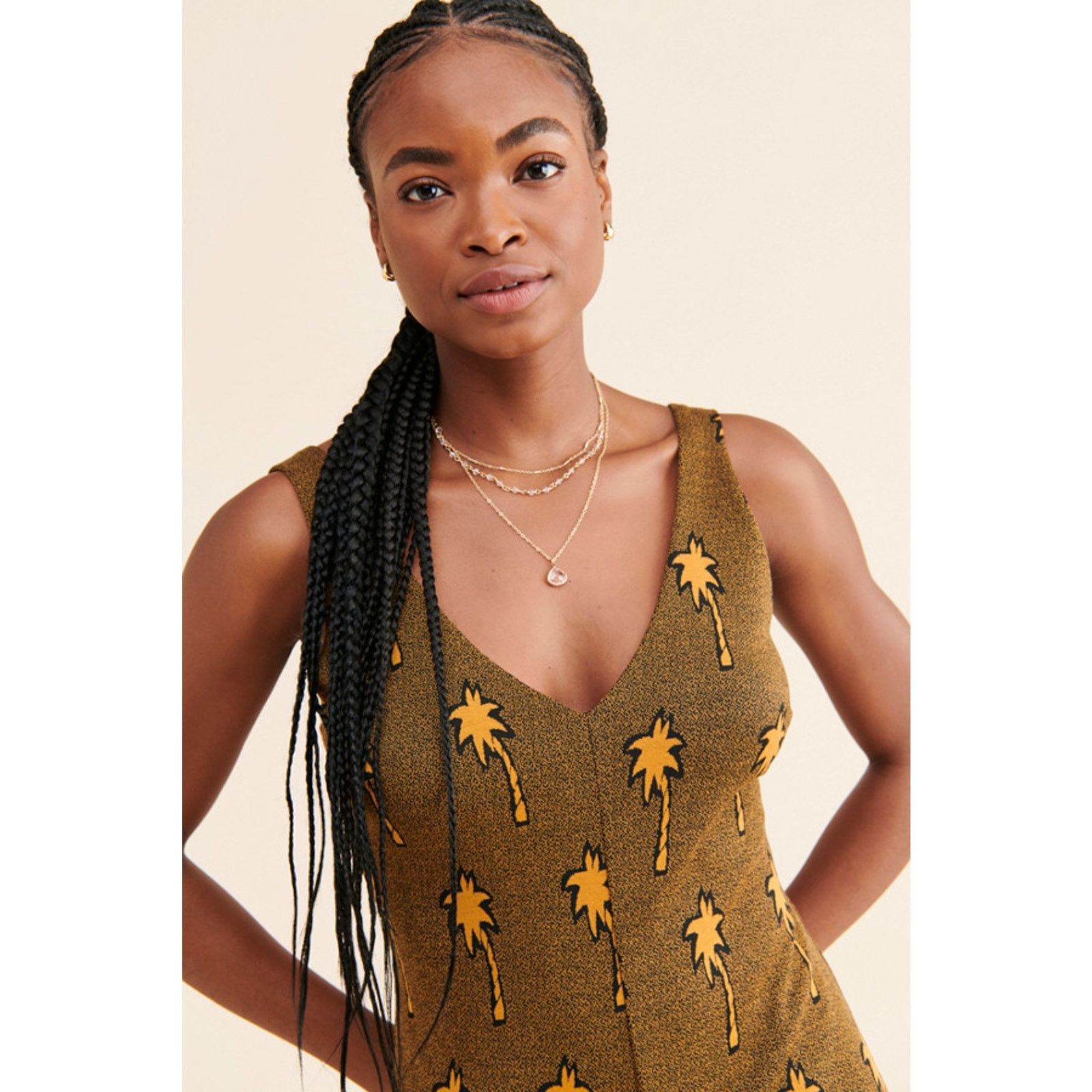 Anthropologie × Hutch New Anthropologie Mimi Jumpsuit by Hutch $209 X-SMALL Brown Size 25" / US 0 / IT 36 - 5 Thumbnail