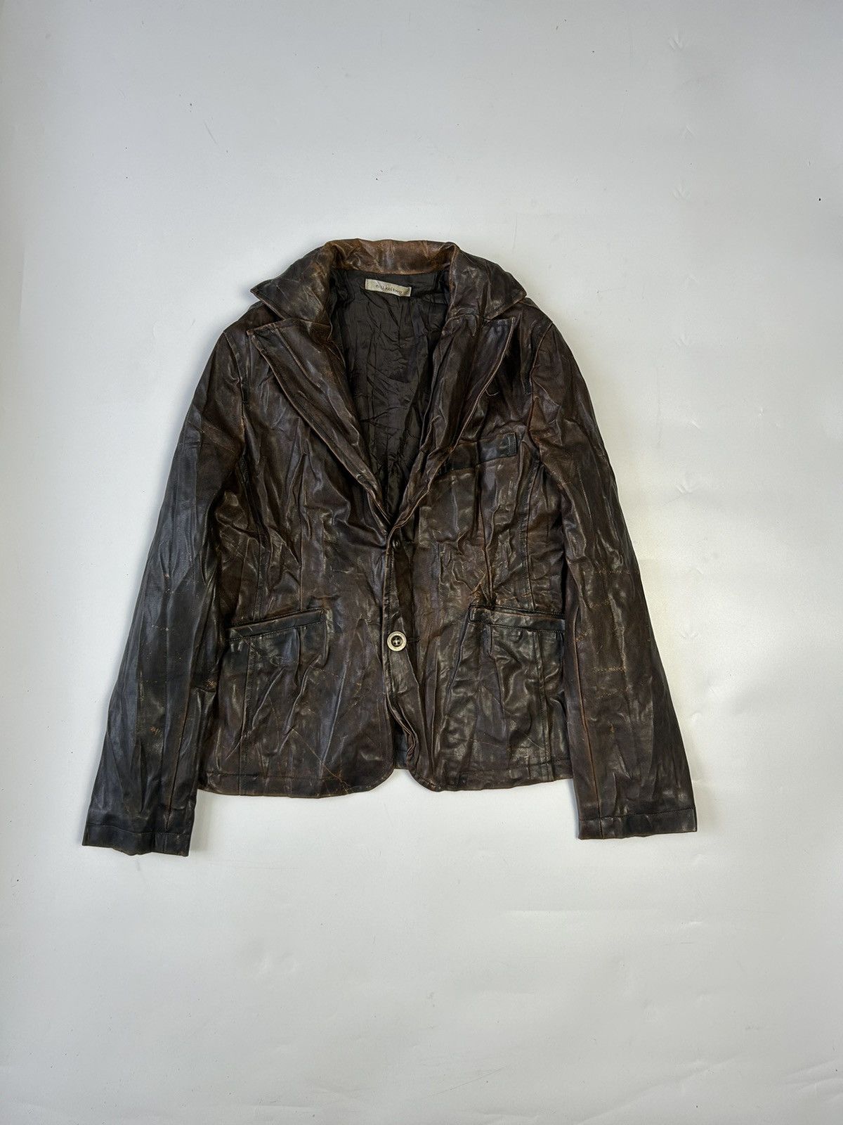 Japanese Brand ENU.KEI.TWO LEATHER JACKET Size M / US 6-8 / IT 42-44 - 1 Thumbnail