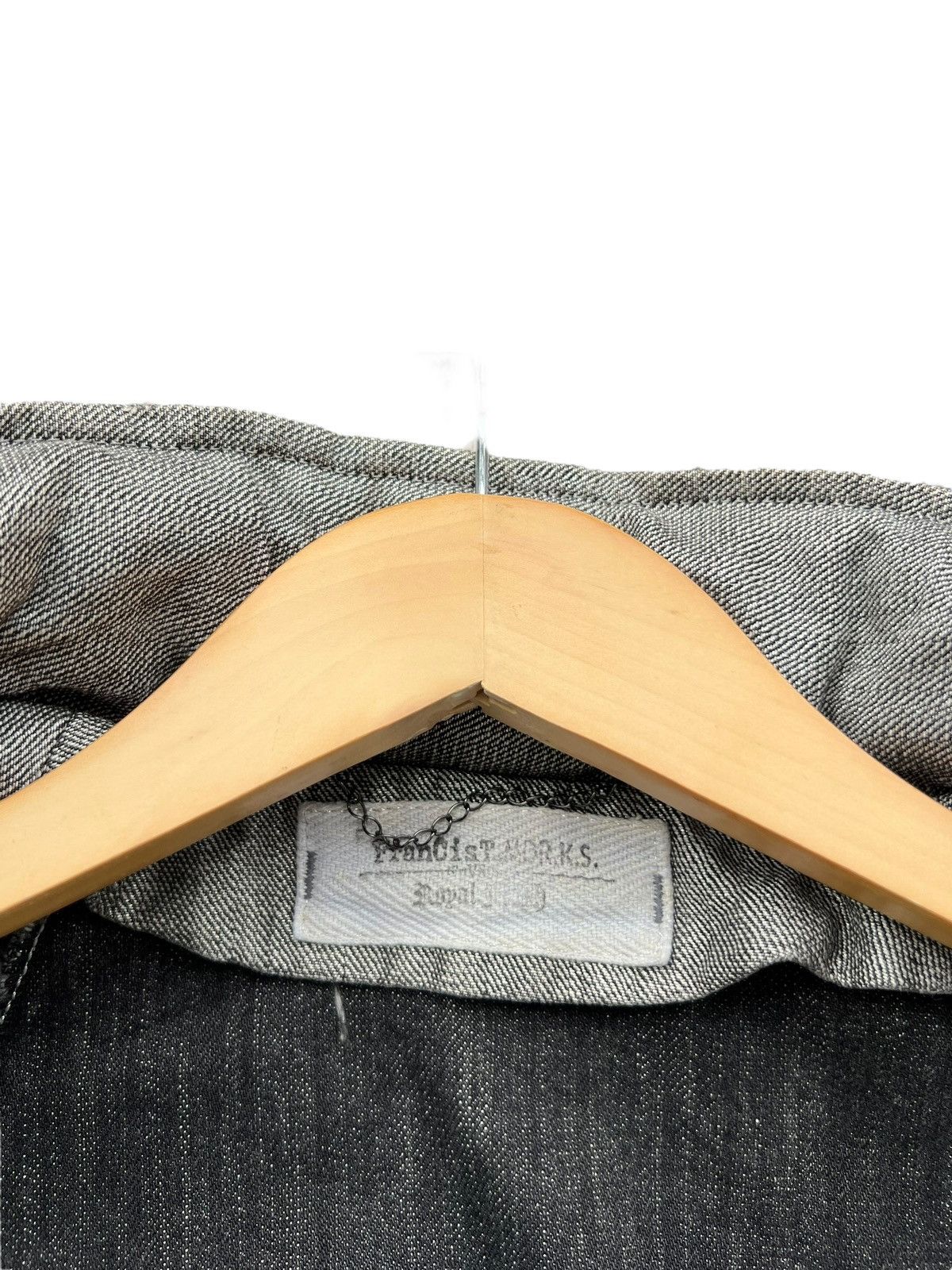FranCisT MOR.K.S Francist Mor.K.S M65 Distressed Silver Goth Denim Jacket Size US S / EU 44-46 / 1 - 19 Thumbnail