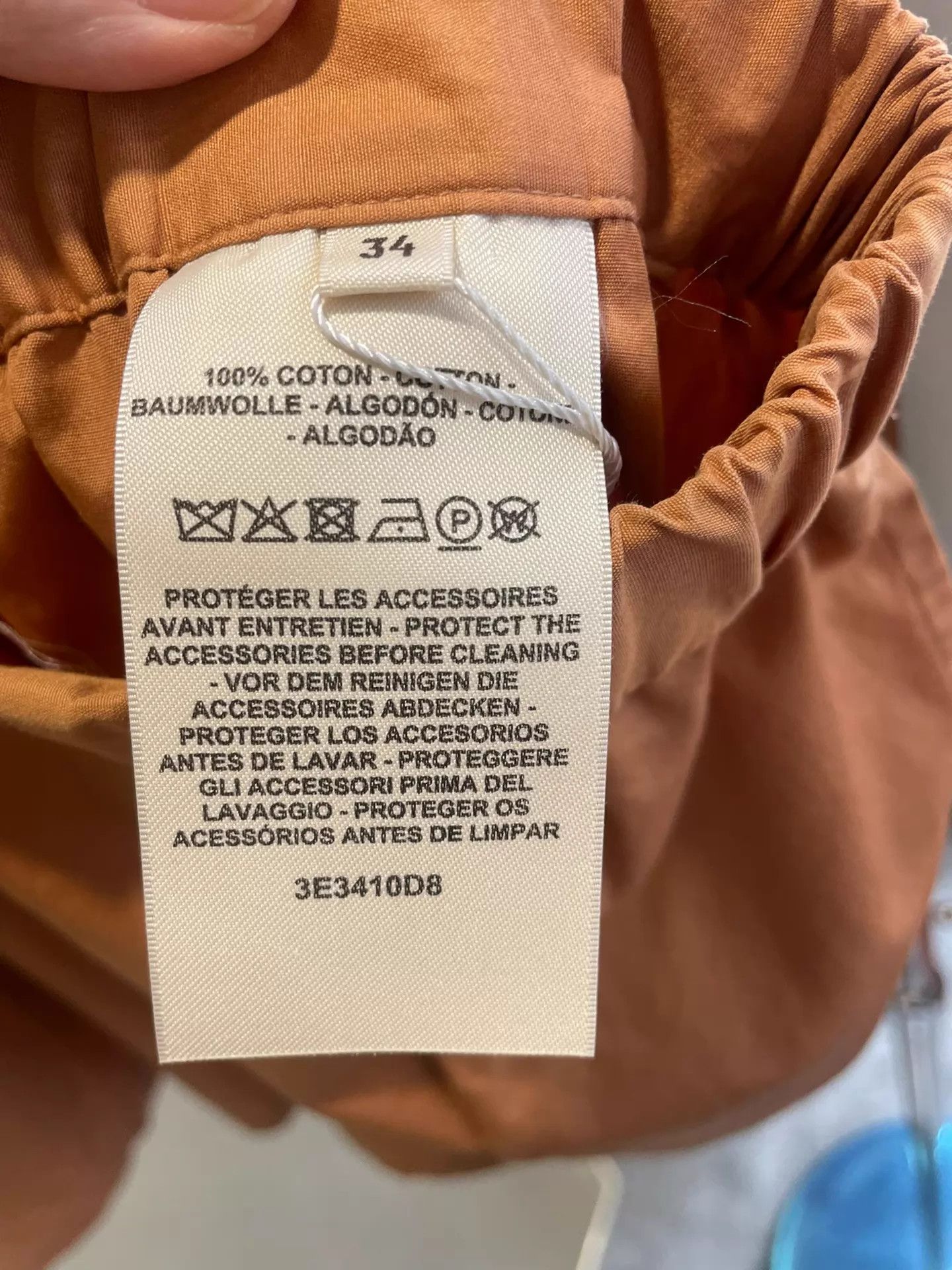 Hermes Hermes Caramel Short Sleeve Shirt & Short Set Size XS / US 0-2 / IT 36-38 - 9 Thumbnail
