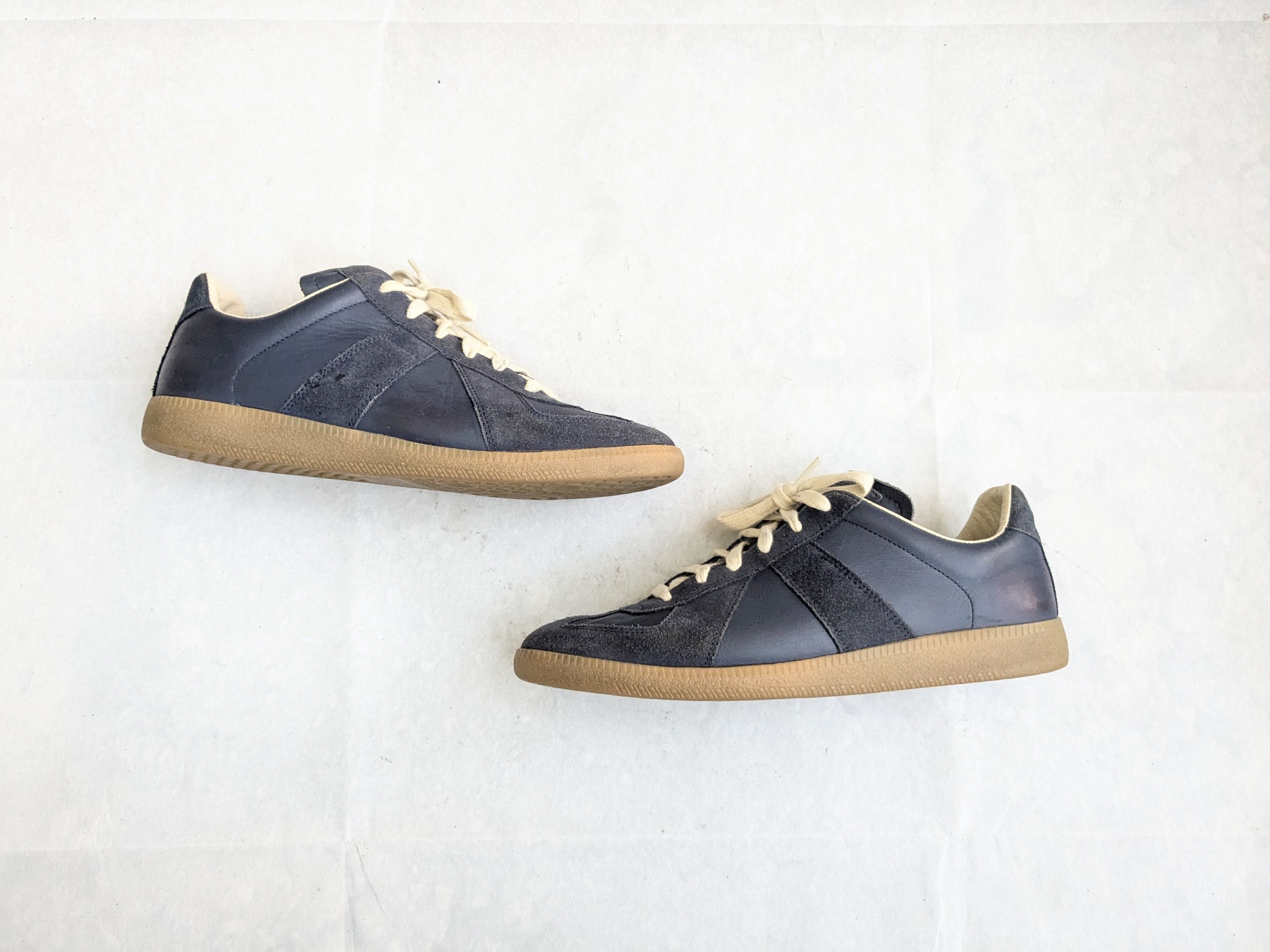 Maison Margiela 40 7 US Maison Margiela Blue Ddstck Sneakers T6067