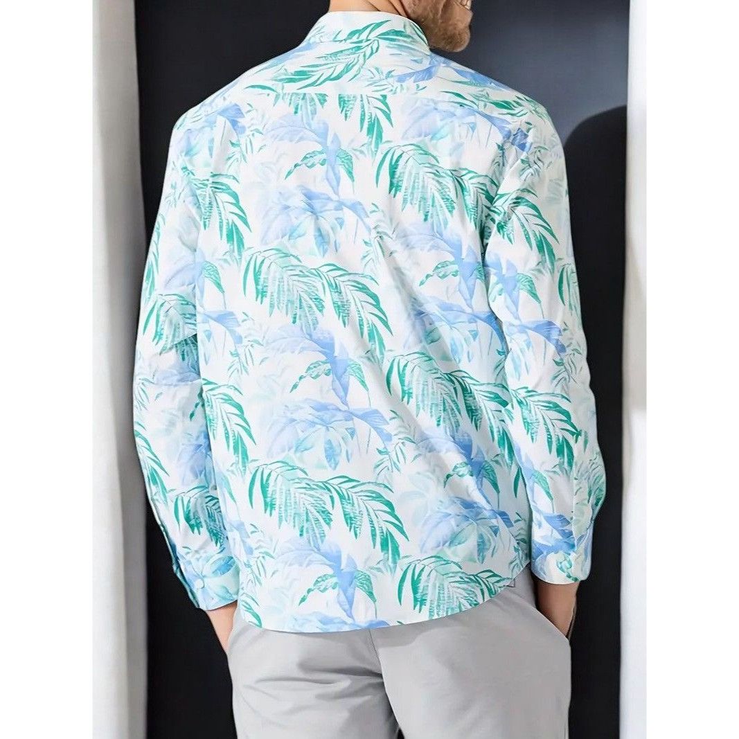 Tommy Bahama Tommy Bahama Men Siesta Key Floating Leaf Print Shirt NEW XL Size US XL / EU 56 / 4 - 7 Thumbnail