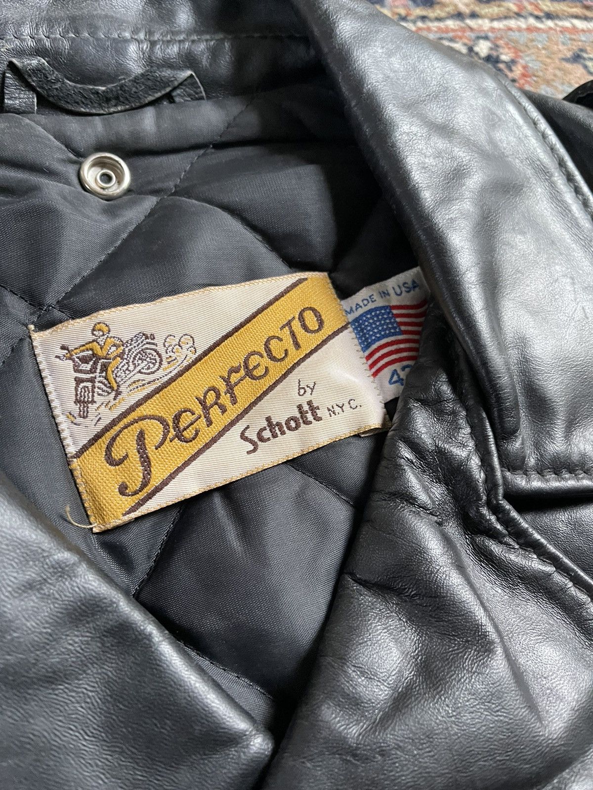 Schott Vintage Schott Perfecto 618 Leather Jacket 80s Size US L / EU 52-54 / 3 - 4 Thumbnail