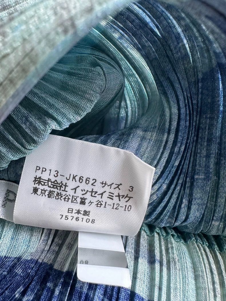 Issey Miyake Issey Miyake size:3 Blue pleated horizontal spring top Size XS / US 0-2 / IT 36-38 - 8 Thumbnail