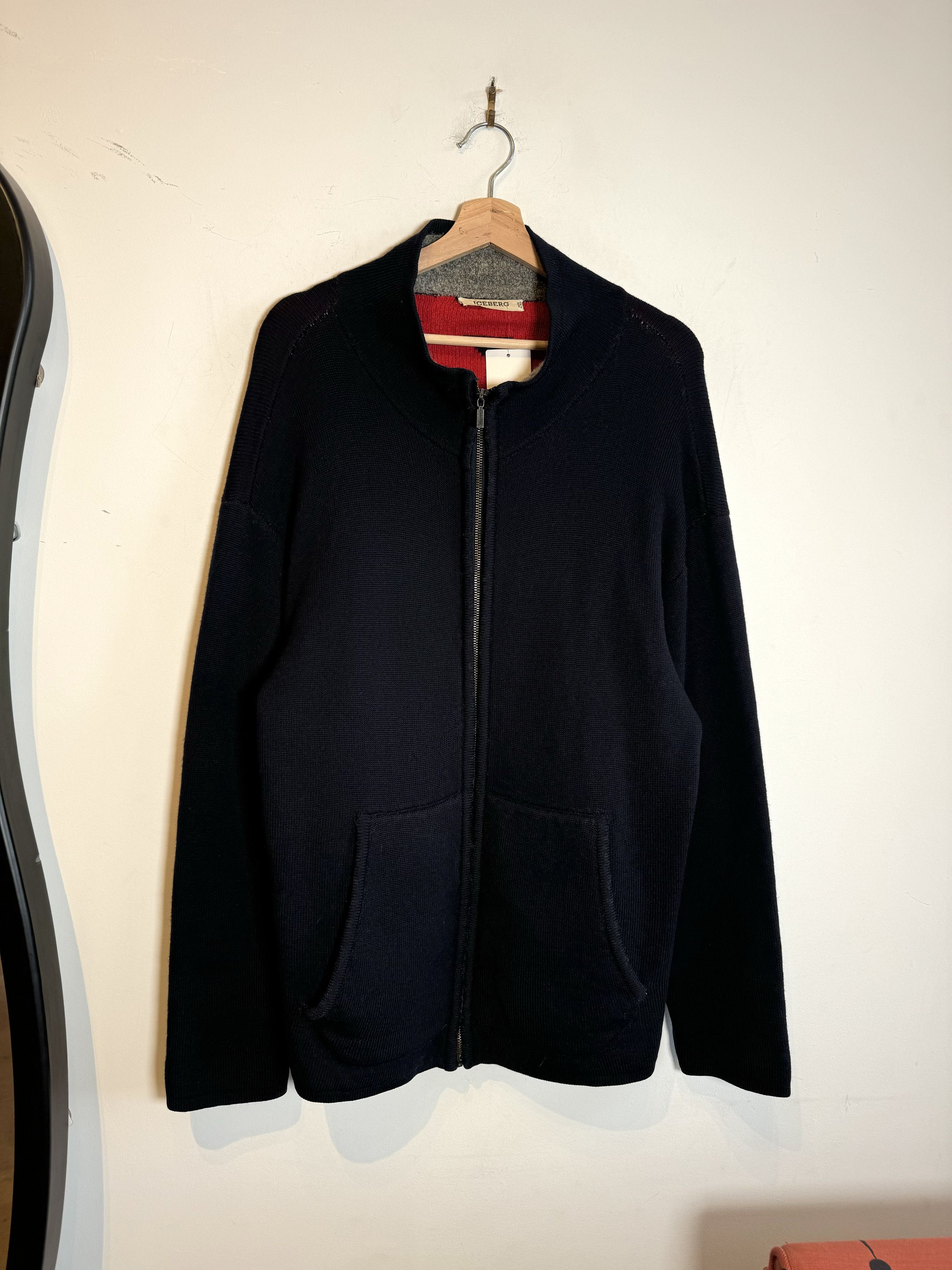 Iceberg 80/90s Iceberg Wool Zip Up Sweater Size M fits L/XL Size US M / EU 48-50 / 2 - 1 Thumbnail