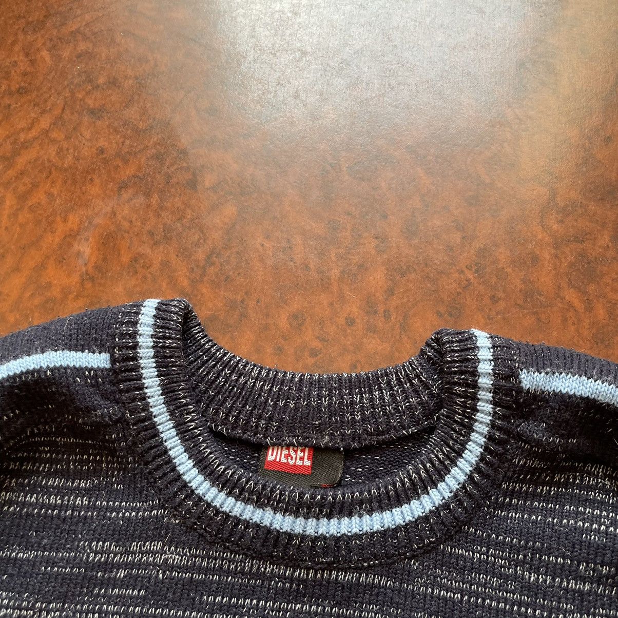 Diesel × If Six Was Nine Rare 90s Diesel sweater big logo cardigan chrome rock punk Size US S / EU 44-46 / 1 - 3 Thumbnail