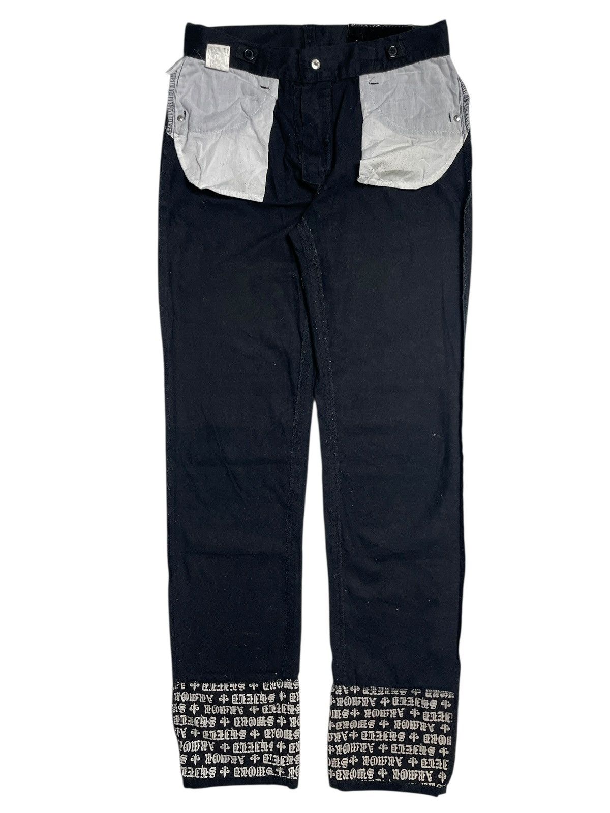If Six Was Nine 2000’s Nothing Changes Unless I Act - Gothic Pants Size US 29 - 4 Thumbnail