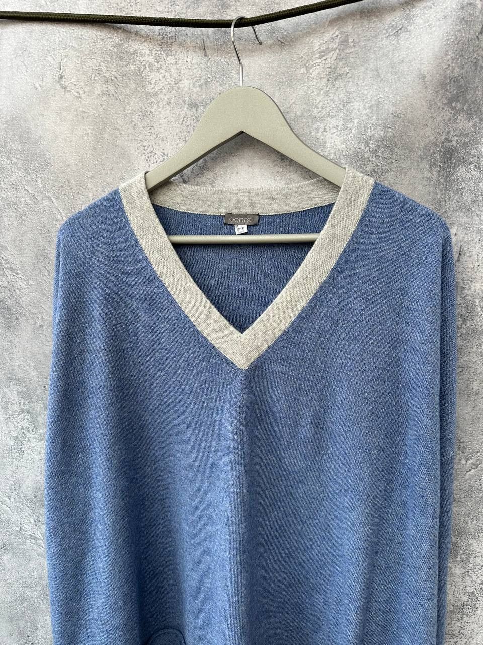Other Ochre Holly V-neck Sweater Relaxed Long Sleeve Nepal Size ONE SIZE - 5 Thumbnail