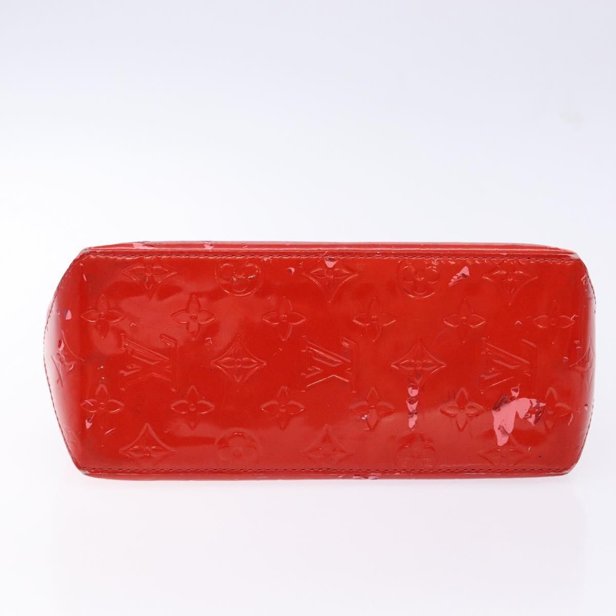 Louis Vuitton LOUIS VUITTON Monogram Vernis Reade PM Hand Bag Red Rouge Size ONE SIZE - 9 Thumbnail