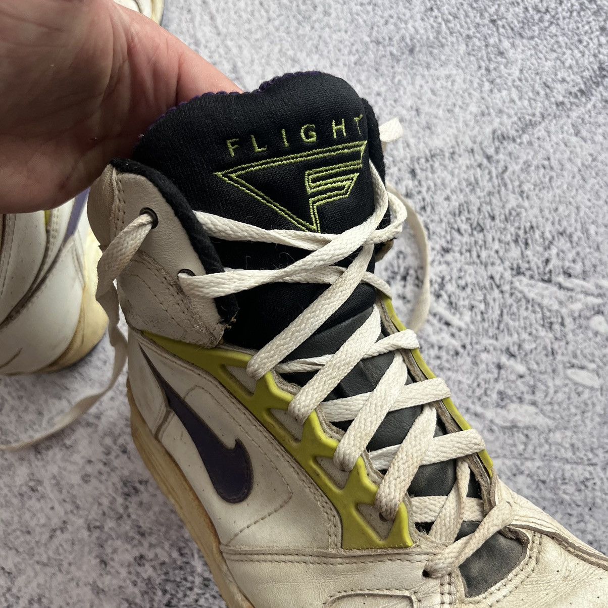 Nike × Vintage Vintage Nike Sabre Air Flight Sneakers 1991 Size 9.5 Size US 9.5 / EU 42-43 - 8 Thumbnail