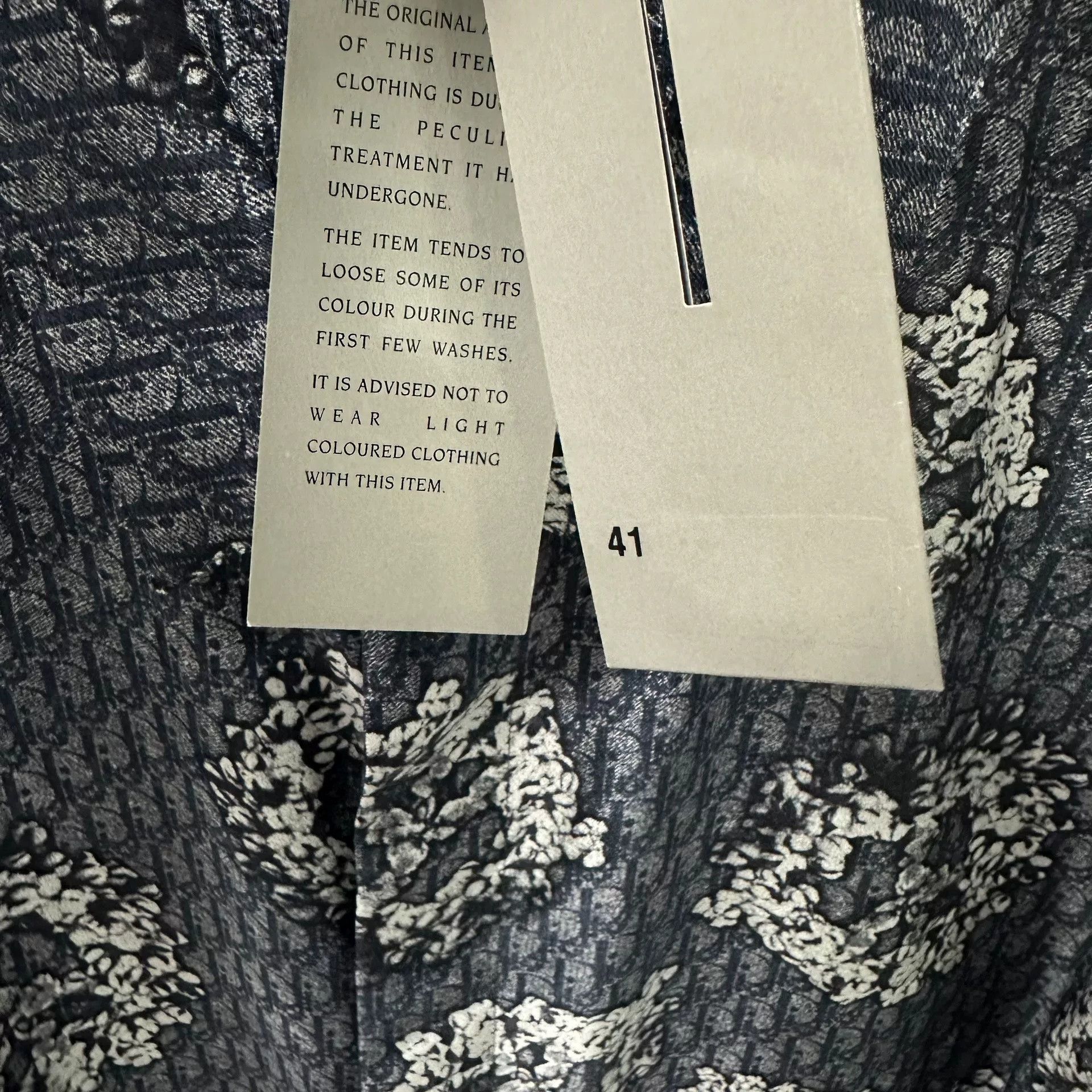 Dior DIOR x TEARS Blue Silk Logo Short Sleeve Shirt Size US M / EU 48-50 / 2 - 3 Thumbnail