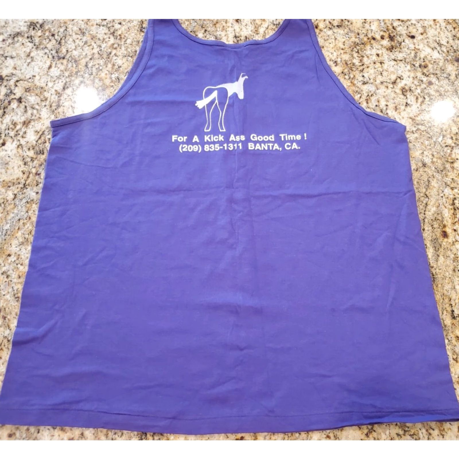Vintage VINTAGE Oneita Banta Inn Tank Top Sleeveless Shirt XL Purple 90s Mens Size US XL / EU 56 / 4 - 4 Thumbnail