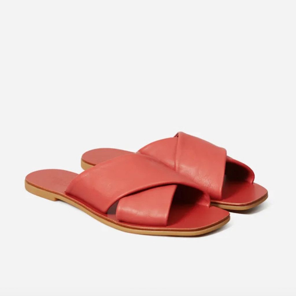 Everlane The Day Crossover Sandal in Burnt Sienna Size US 5 / IT 35 - 1 Thumbnail