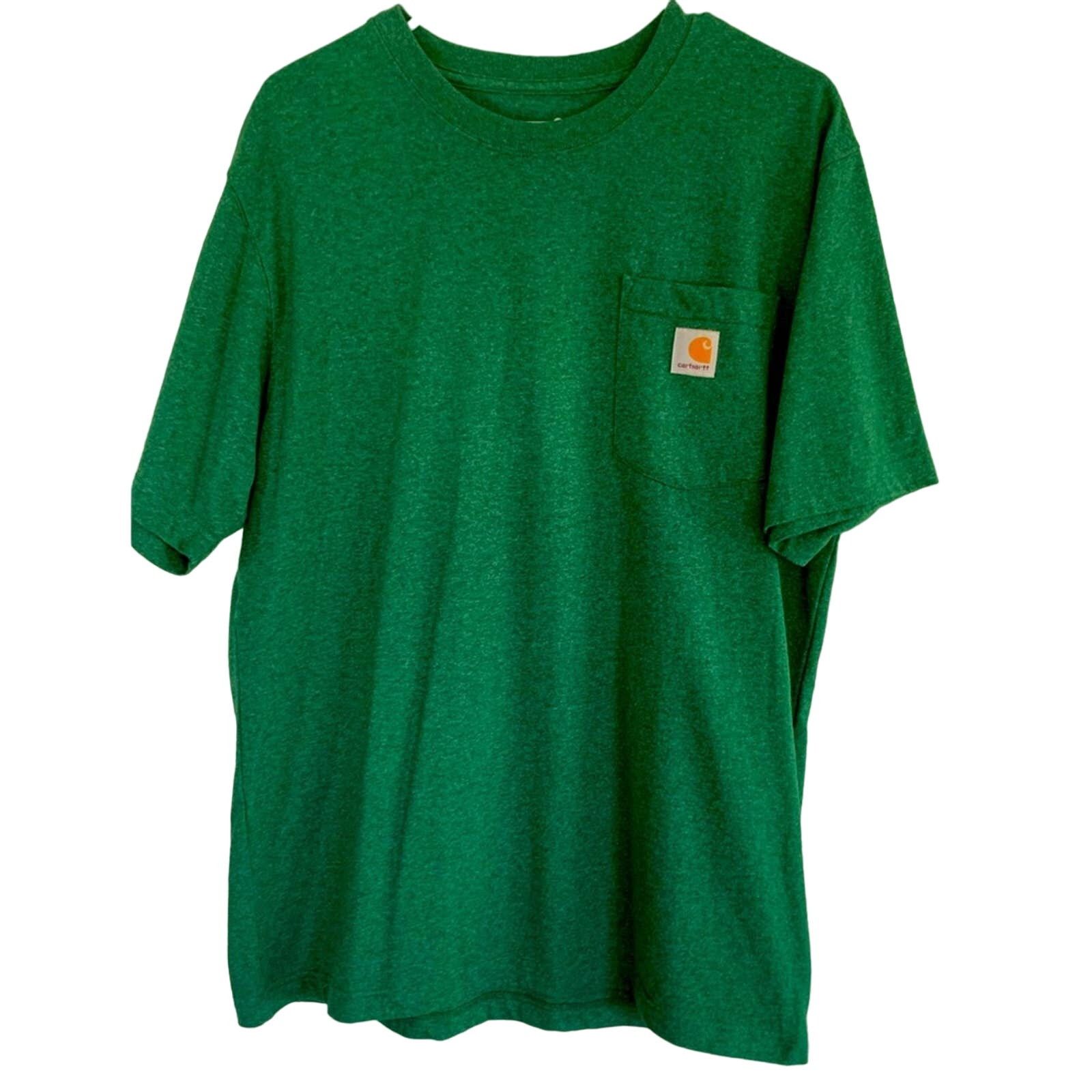 Carhartt LOOSE FIT CARHARTT HEATHER GREEN POCKET TEE SHIRT LIKE NEW Size US M / EU 48-50 / 2 - 1 Thumbnail