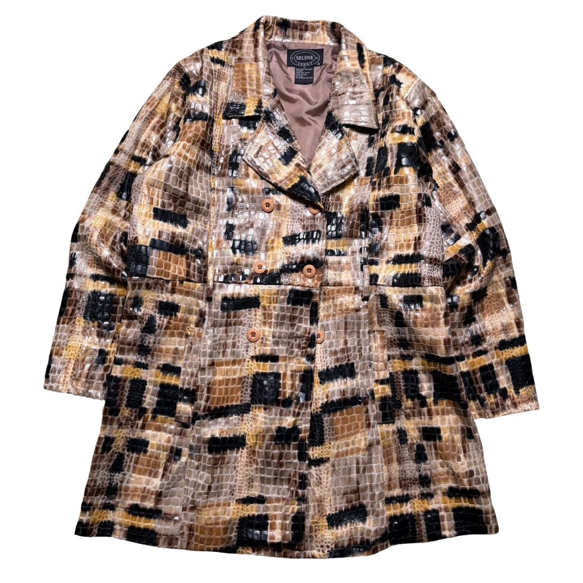 Other Selene Sport Faux Snakeskin Scale Long Sport Jacket Coat XL Size XL / US 12-14 / IT 48-50 - 1 Thumbnail