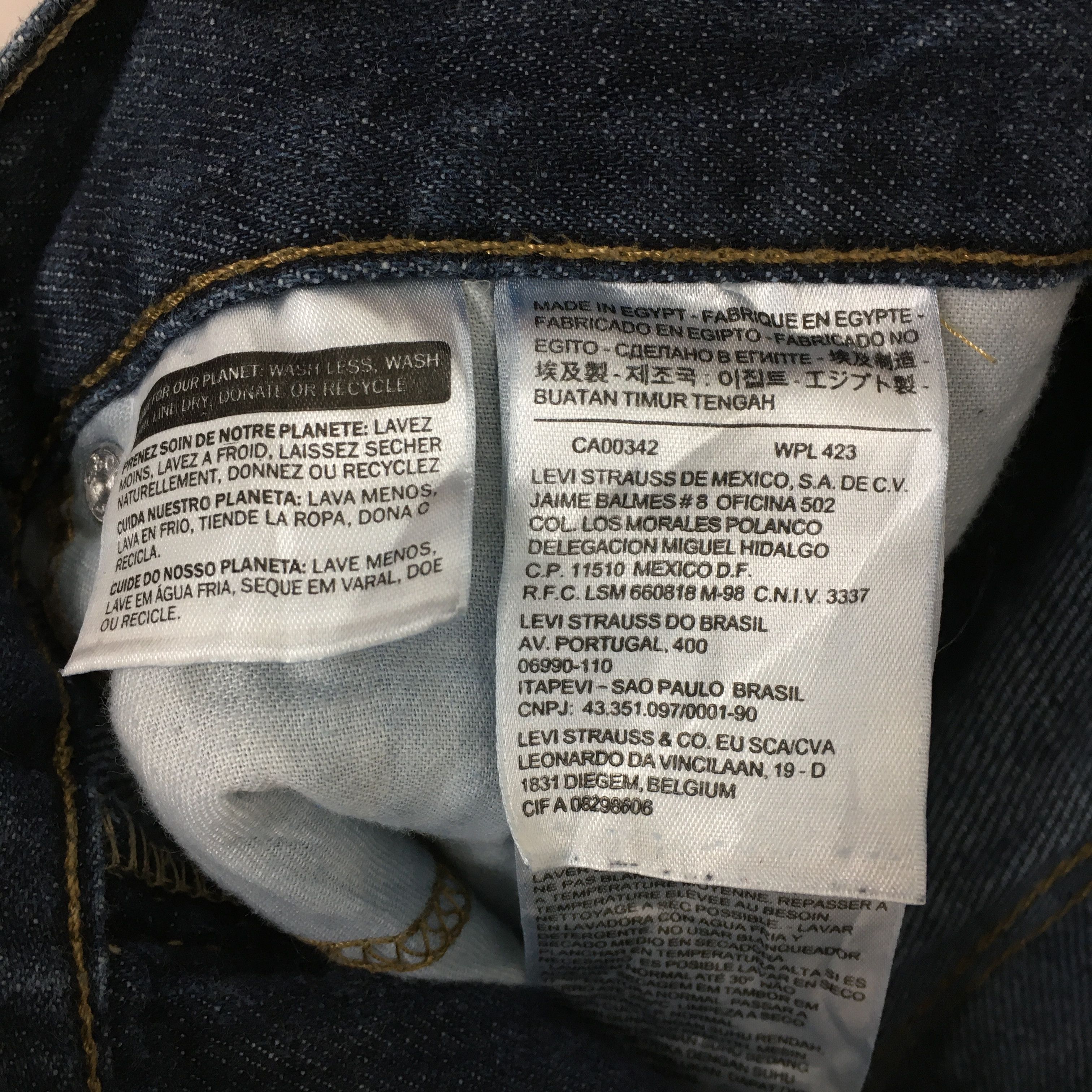 Levi's Size 34x30 Vintage Levi's 514 Straight Light Washed S211 Size US 34 / EU 50 - 9 Thumbnail