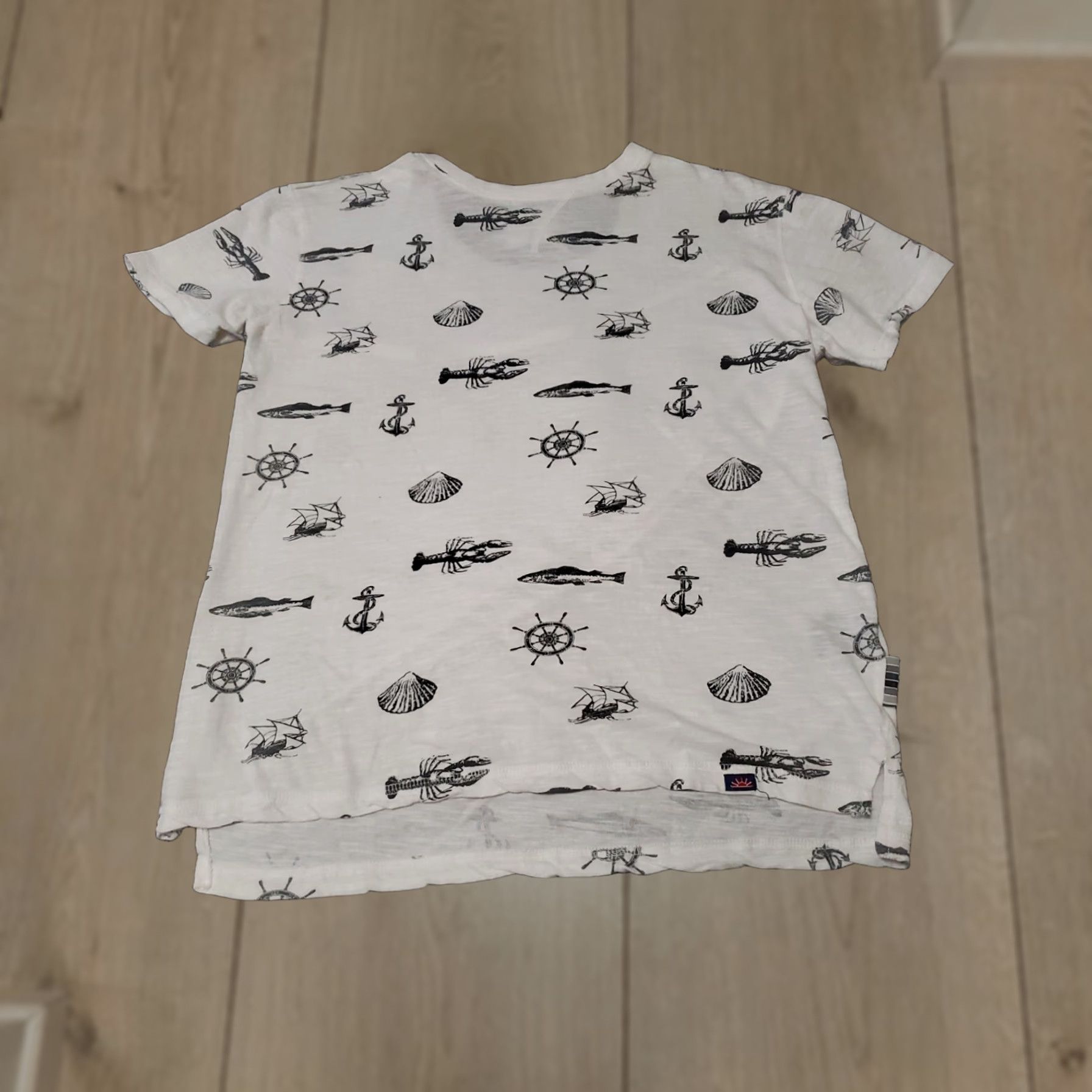 Nautica Ditch Plains Nautical Short Sleeve Shirt M White Unisex Adults Graphic Print Size M Size US M / EU 48-50 / 2 - 1 Thumbnail