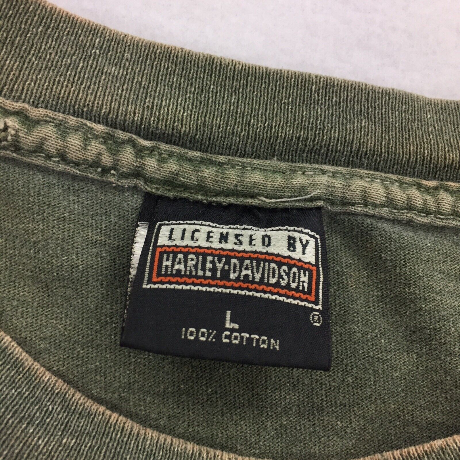 Harley Davidson × Vintage Vintage 1990s Harley Davidson Single Stitch T-Shirt Size US L / EU 52-54 / 3 - 6 Thumbnail
