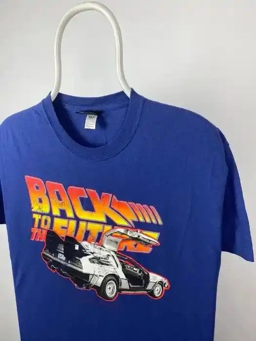 Band Tees Back to future T-shirt movie vintage size Medium blue Size US M / EU 48-50 / 2 - 3 Thumbnail