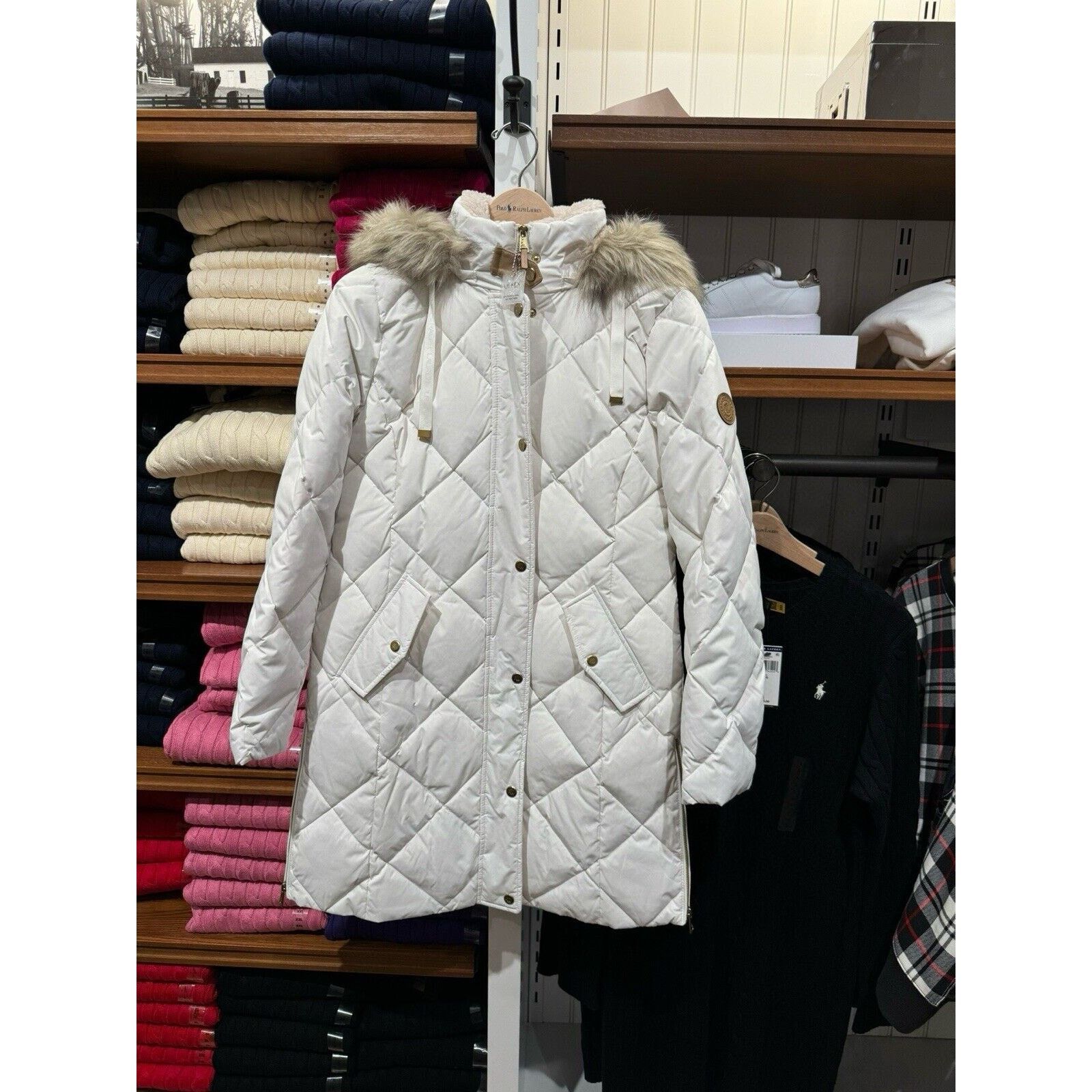 Ralph Lauren New Polo Ralph Lauren Women's Large Hooded Down Coat Size L / US 10 / IT 46 - 2 Thumbnail