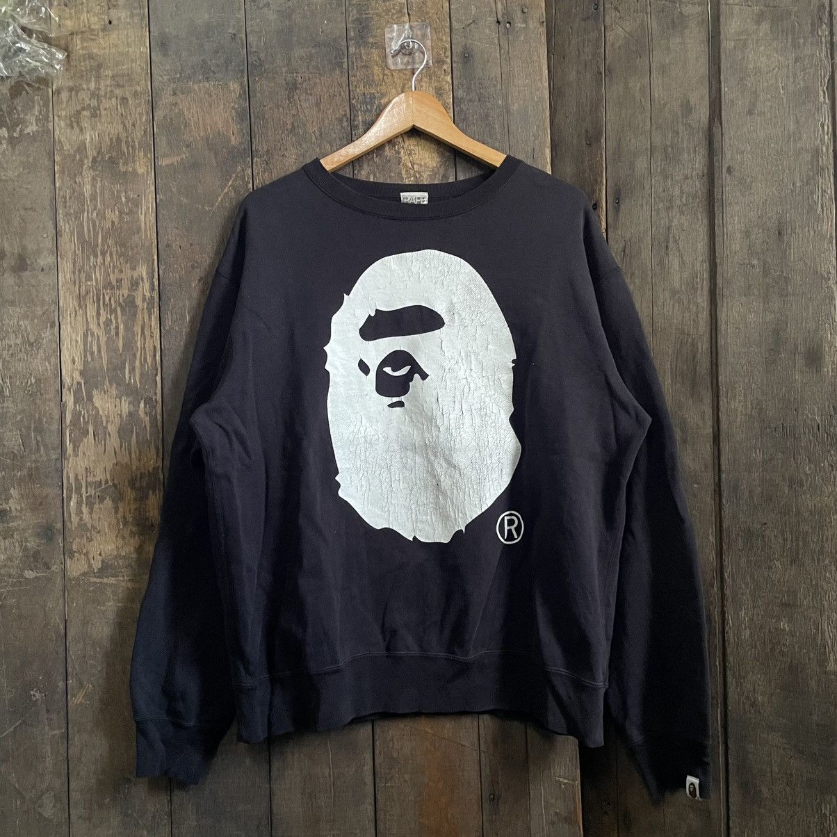 Bape Vintage Bape Face Sweatshirts Size US L / EU 52-54 / 3 - 1 Thumbnail