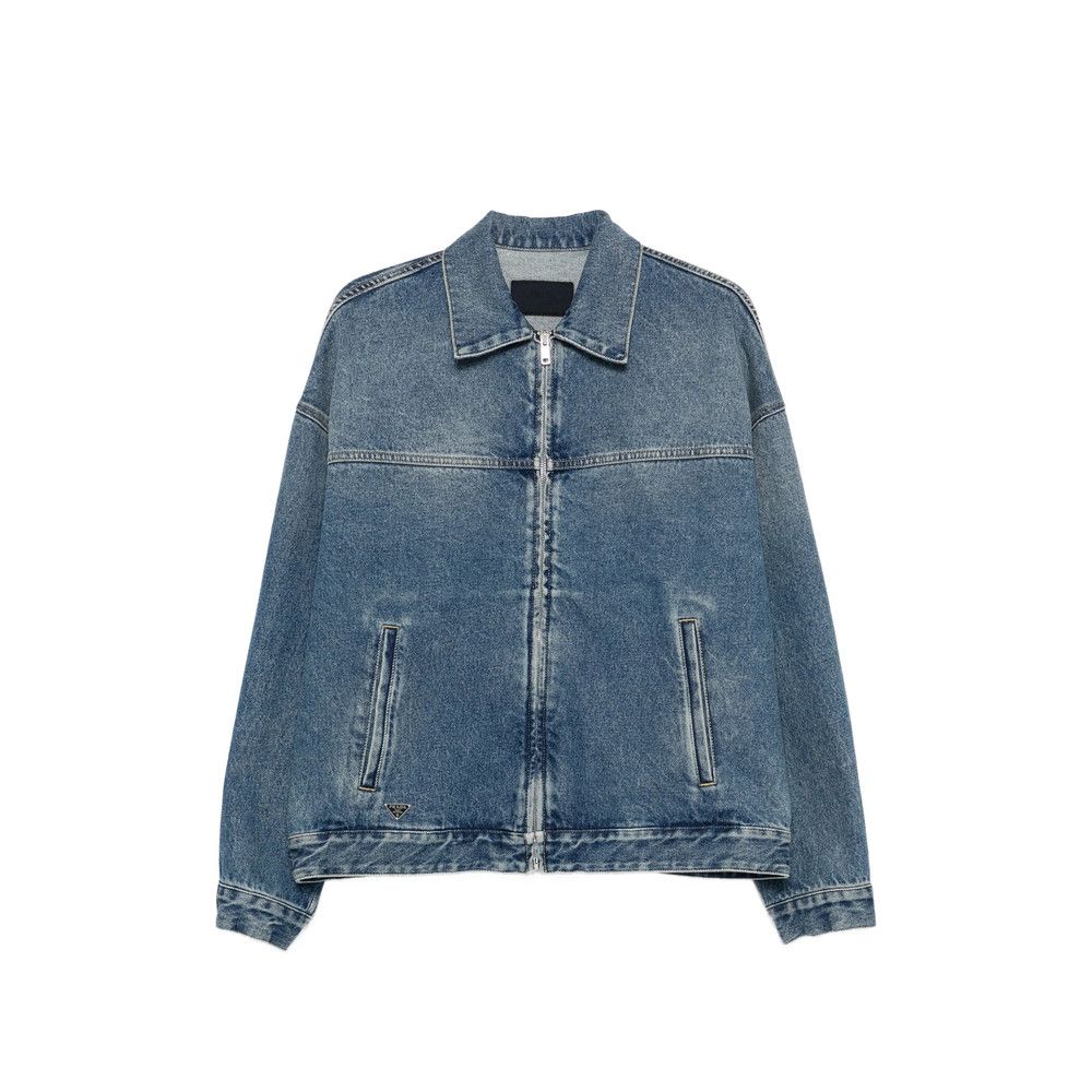 Prada Prada BLUE Jackets - Denim Jackets Size US L / EU 52-54 / 3 - 1 Thumbnail
