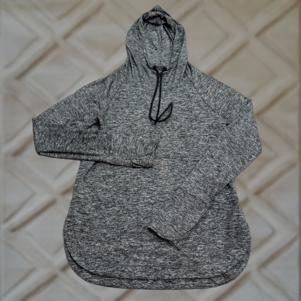 Athleta Athleta Hoodie Pullover Shirt Womens Small Heathered Gray Thumbholes Activewear Casual Sports Athleisure Women Small Gray Size S / US 4 / IT 40 - 1 Thumbnail