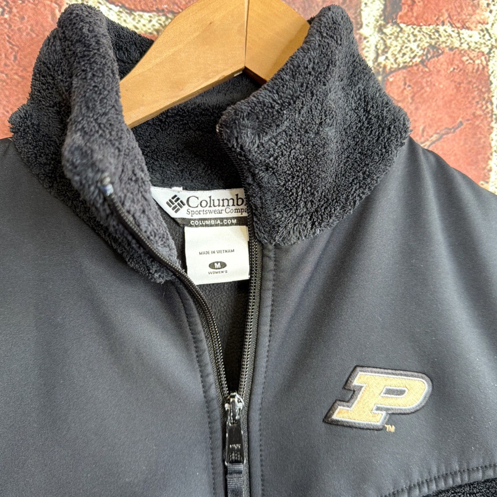 Vintage Columbia Women’s Purdue University Boilermakers Zip Up Jacket Black Medium Size M / US 6-8 / IT 42-44 - 2 Thumbnail