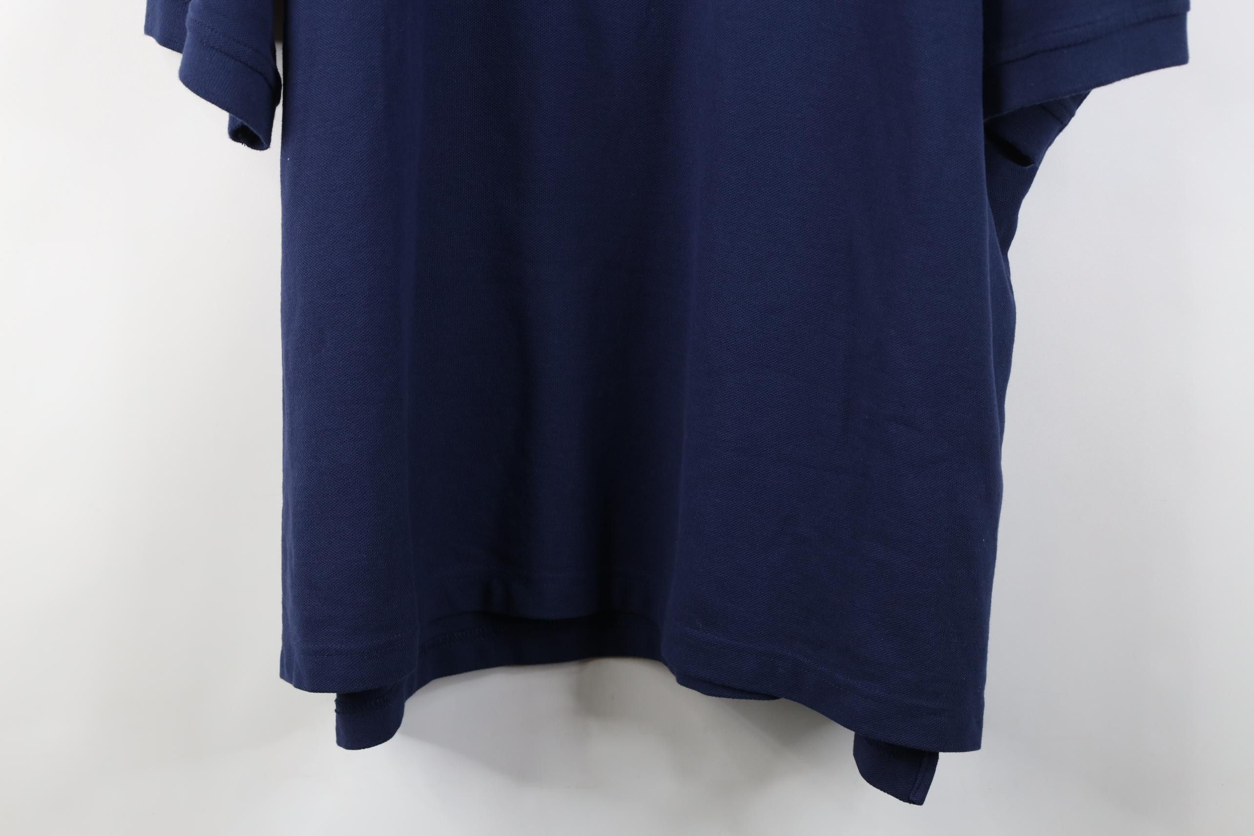 Vintage Vintage 90s Streetwear Cotton Knit Golf Polo Shirt Navy Blue Size US XXL / EU 58 / 5 - 3 Thumbnail