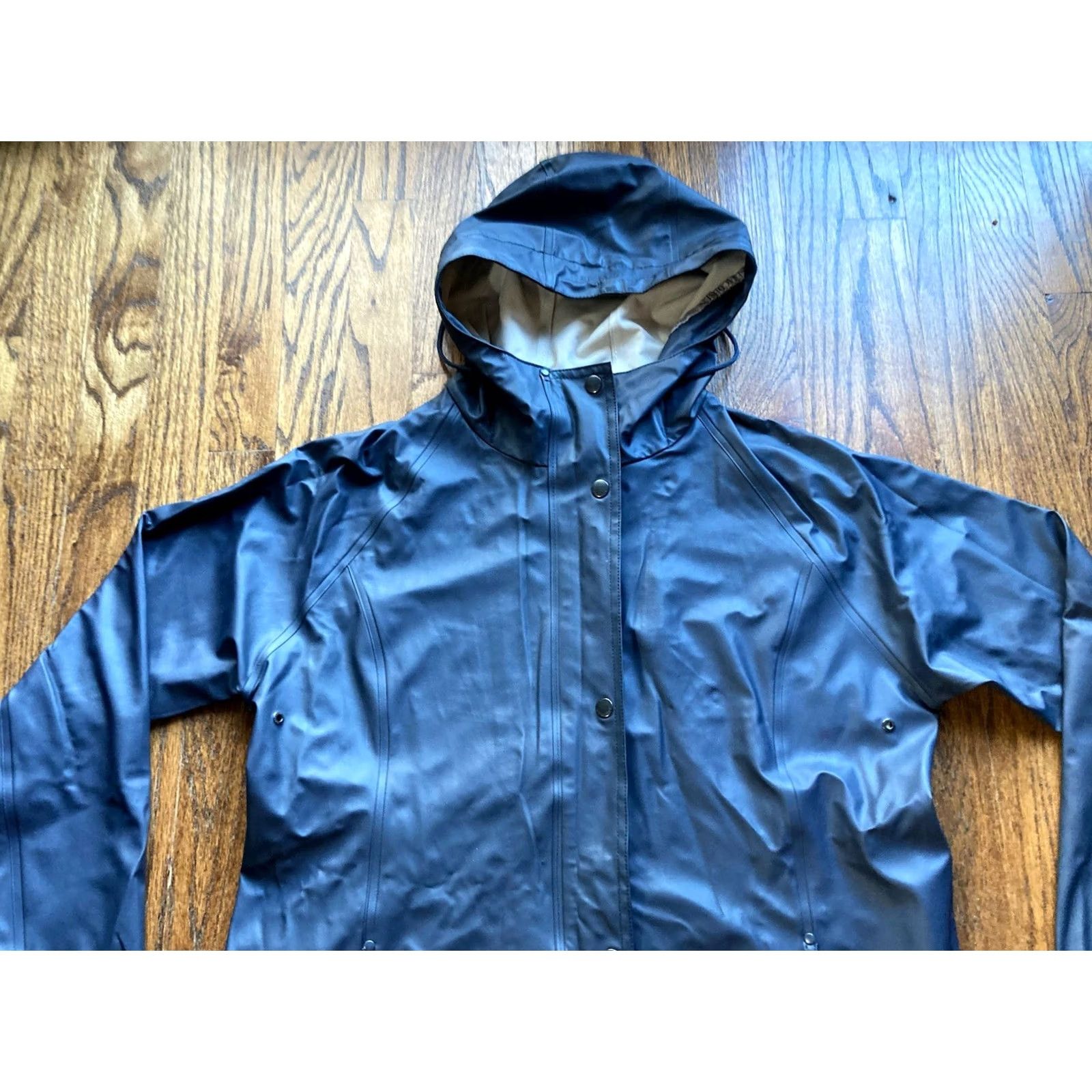 Ilse Jacobsen ILSE JACOBSEN RAINCOAT Womens Coat Hooded Navy Blue Blue RAIN87 Size 2 EU 42 US 2- Men? No Girls? Size XS / US 0-2 / IT 36-38 - 4 Thumbnail