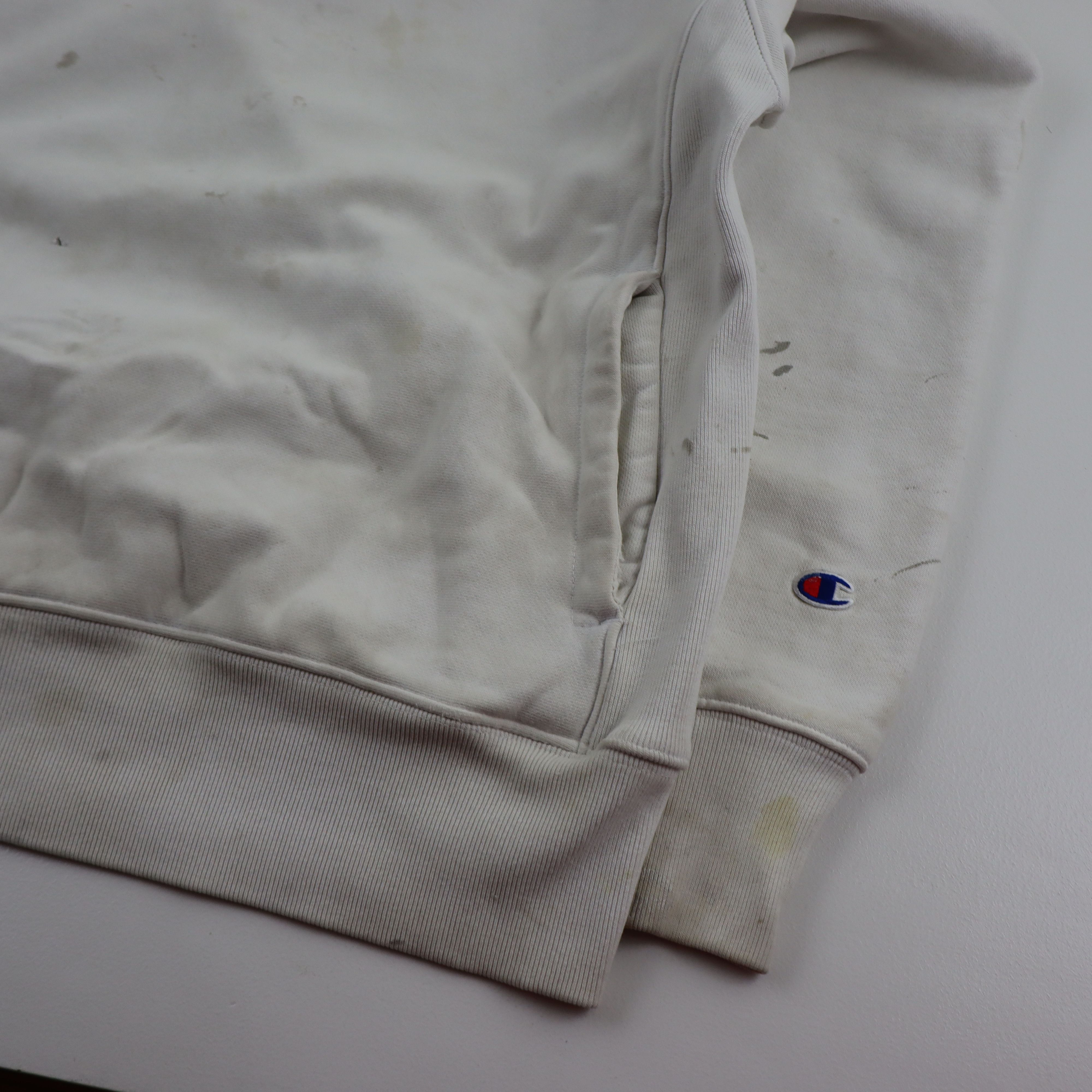 Champion × Vintage Crazy Distressed 90s Champion Reverse Weave Blank Hoodie Size US M / EU 48-50 / 2 - 6 Thumbnail