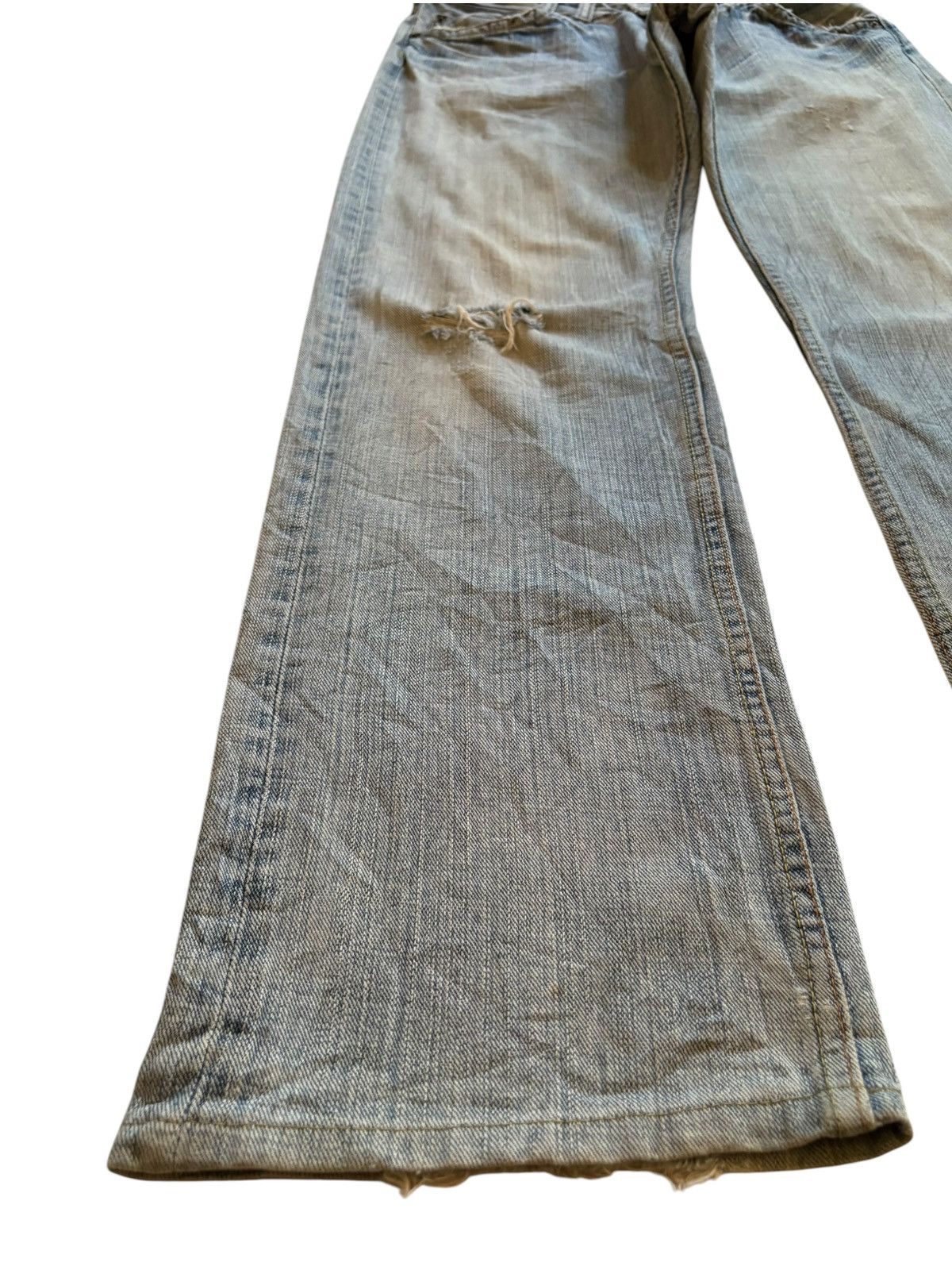 Japanese Brand Vintage Japanese Brand Mud Wash Distressed Baggy Jeans Size US 31 - 6 Thumbnail