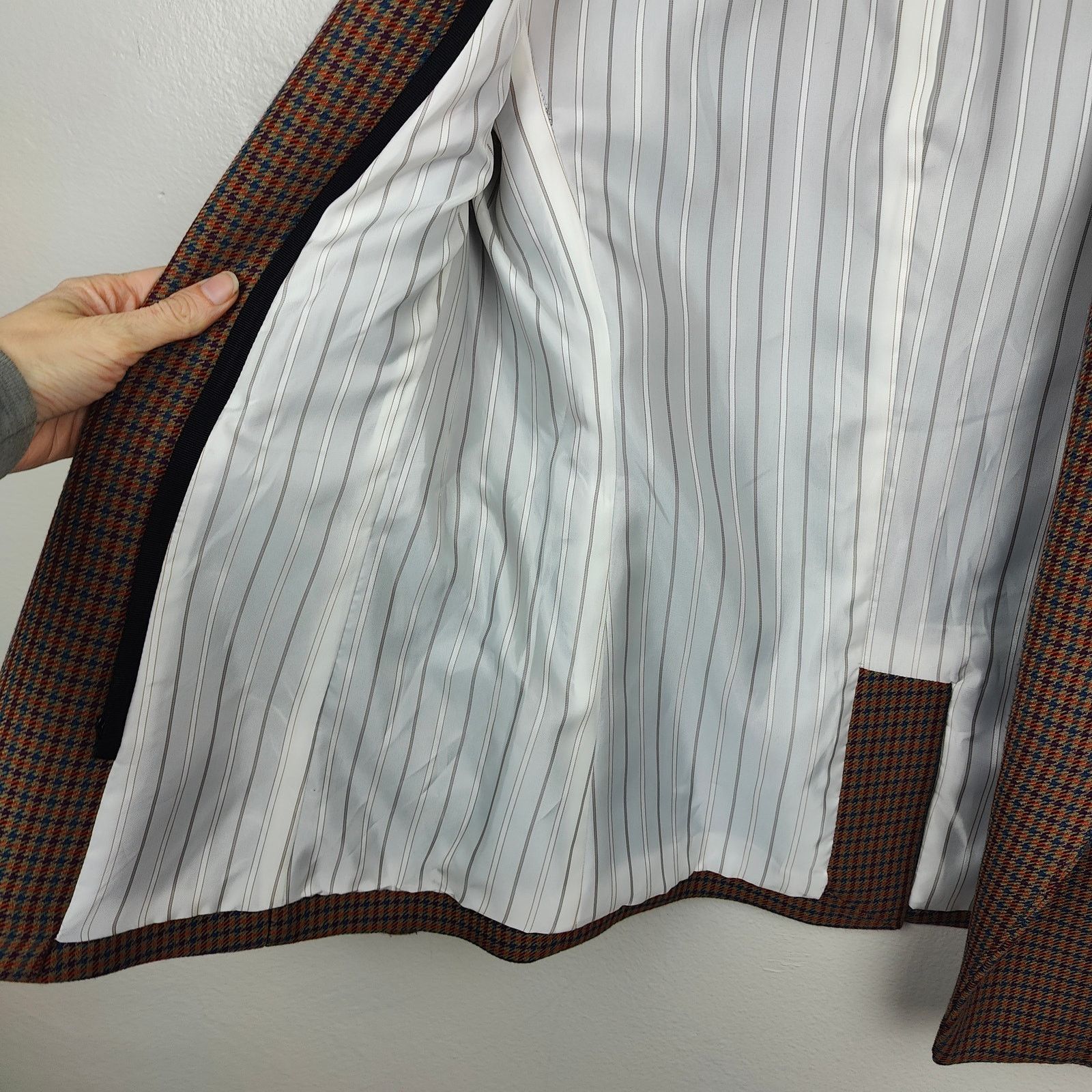 Veronica Beard Veronica Beard Dickey Jacket Womens 8 Upcollar Plaid Brown Size M / US 6-8 / IT 42-44 - 7 Thumbnail