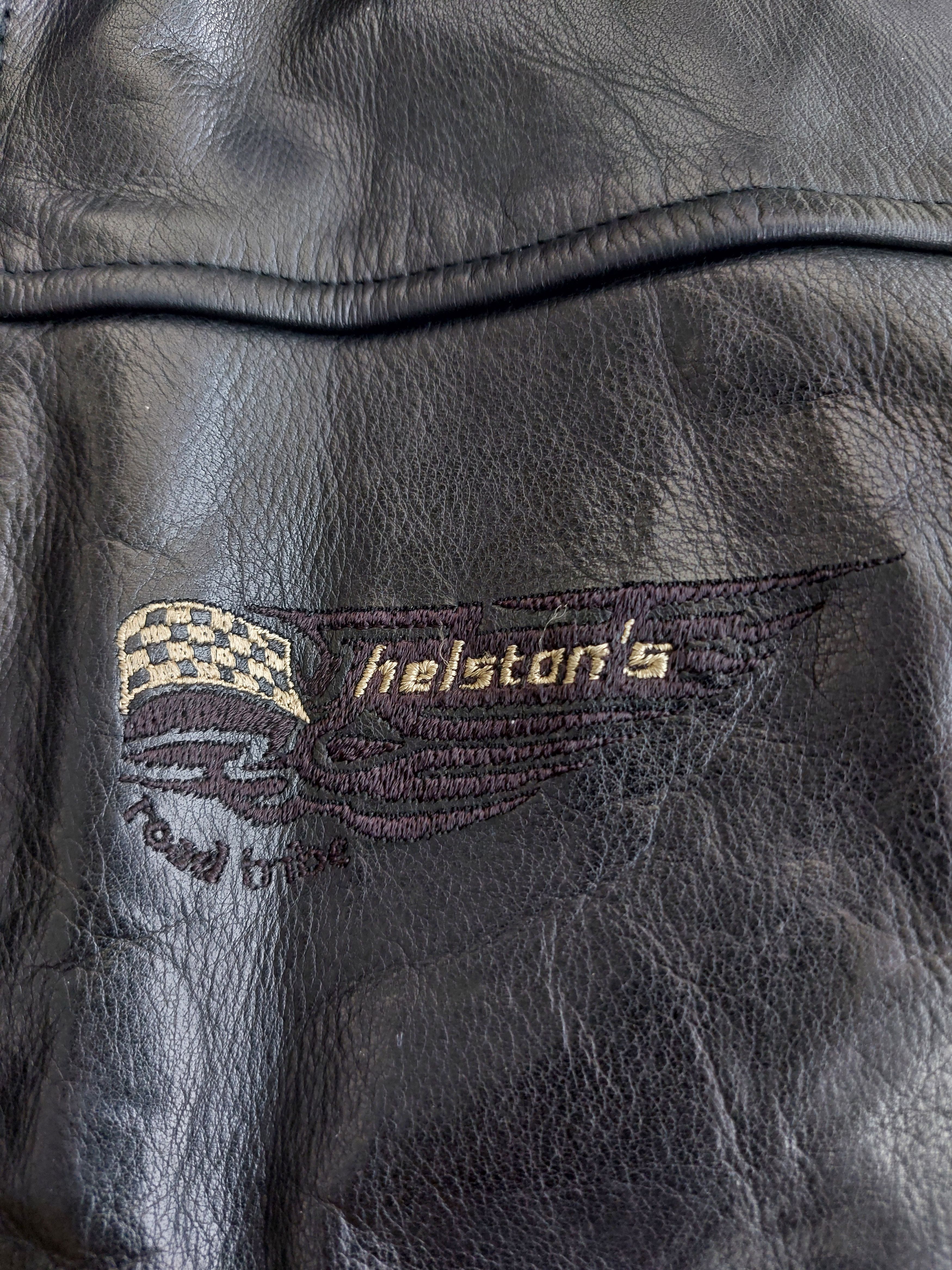 Vintage Helstons Vintage Lady Biker Leather Jacket Womens Size L / US 10 / IT 46 - 7 Thumbnail