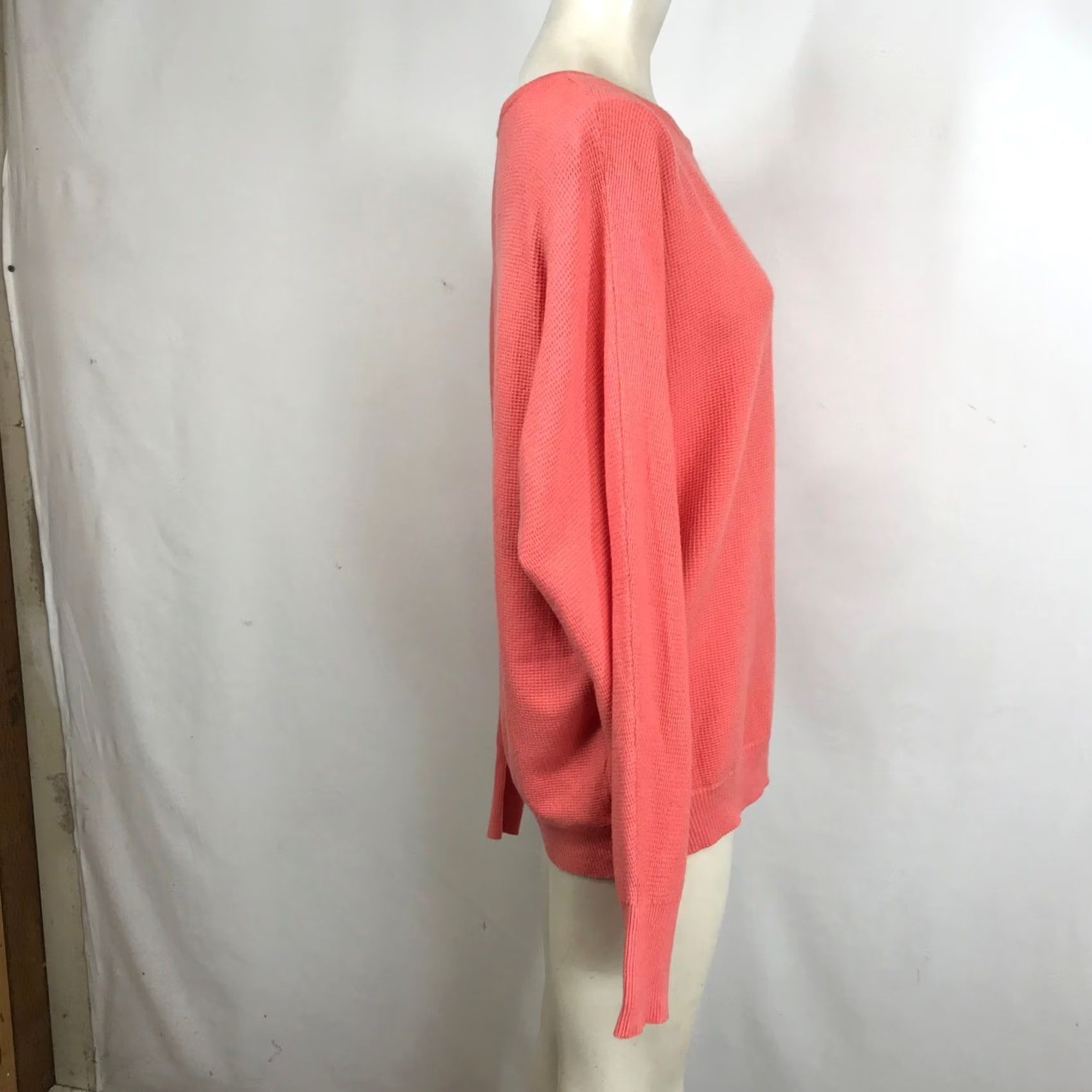 Vintage VINTAGE STACCATO Coral Waffle Knit Long Sleeve Crew Neck Sweater XL Size XL / US 12-14 / IT 48-50 - 4 Thumbnail