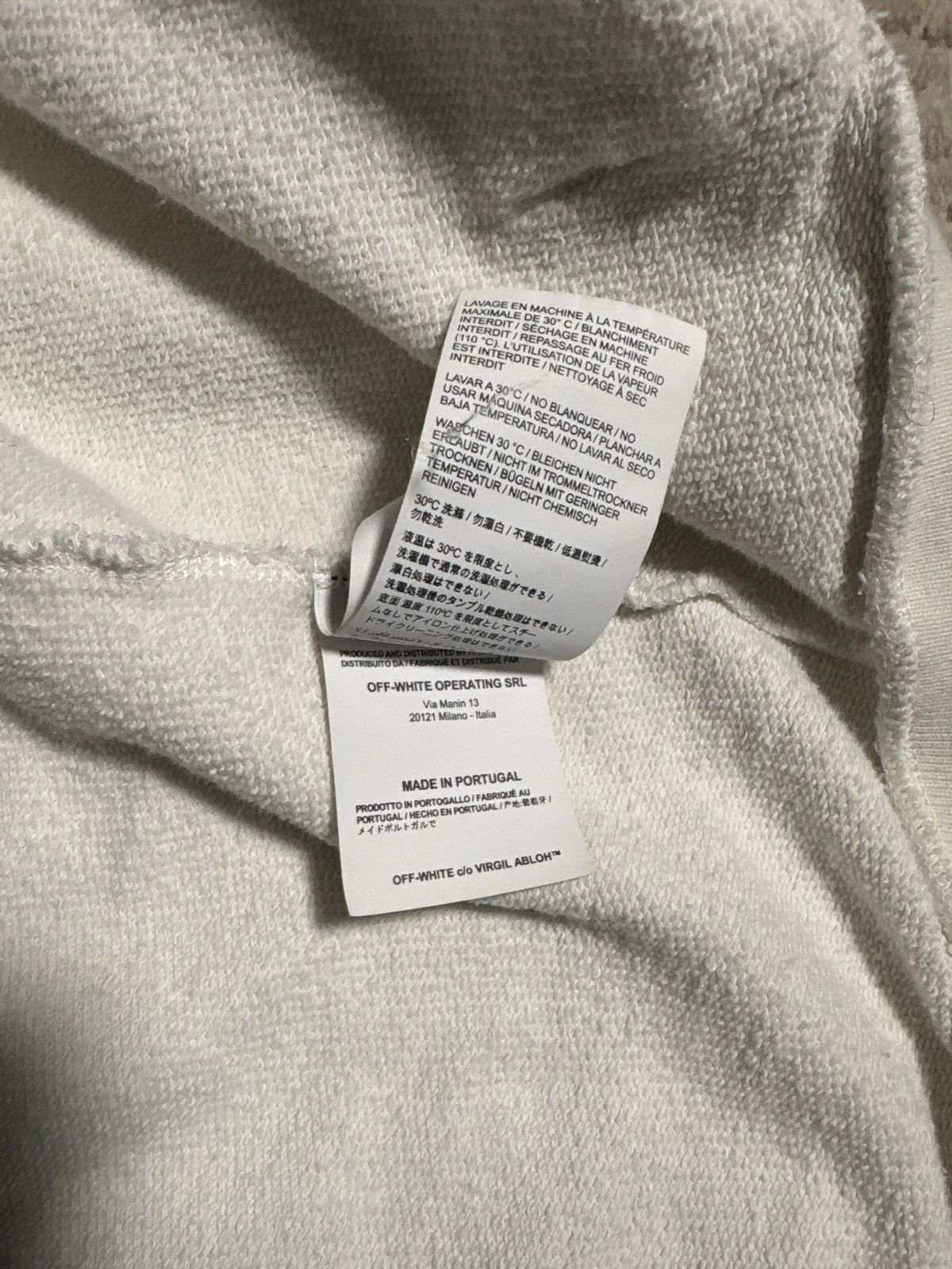 Off-White Off-White Diag Multicolour Zipped Hoodie 'White' Size US S / EU 44-46 / 1 - 10 Thumbnail