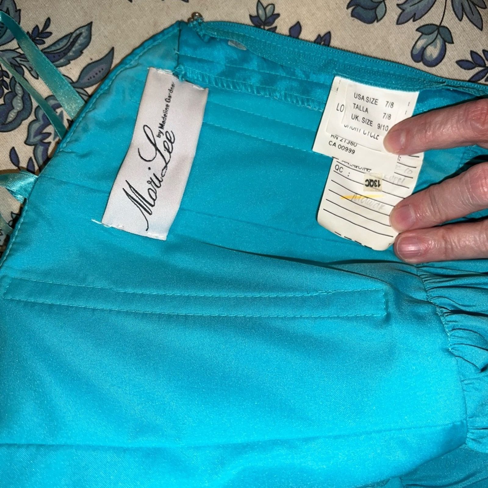 Other Pretty Mori Lee Vibrant Blue Taffeta Prom Dress! Size M / US 6-8 / IT 42-44 - 7 Thumbnail