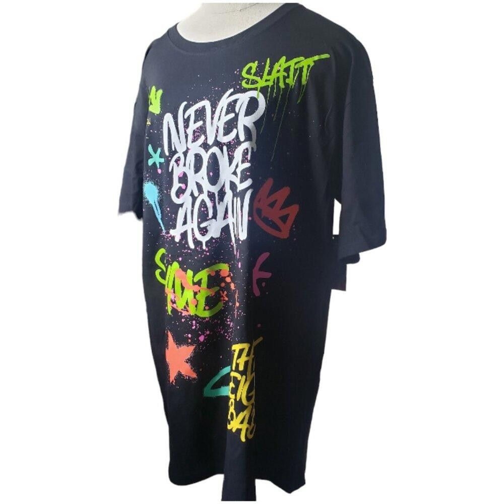 Designer CT1640 "Never Broke Again" NWT Graphic T-shirt XX-Large Size US XXL / EU 58 / 5 - 2 Thumbnail
