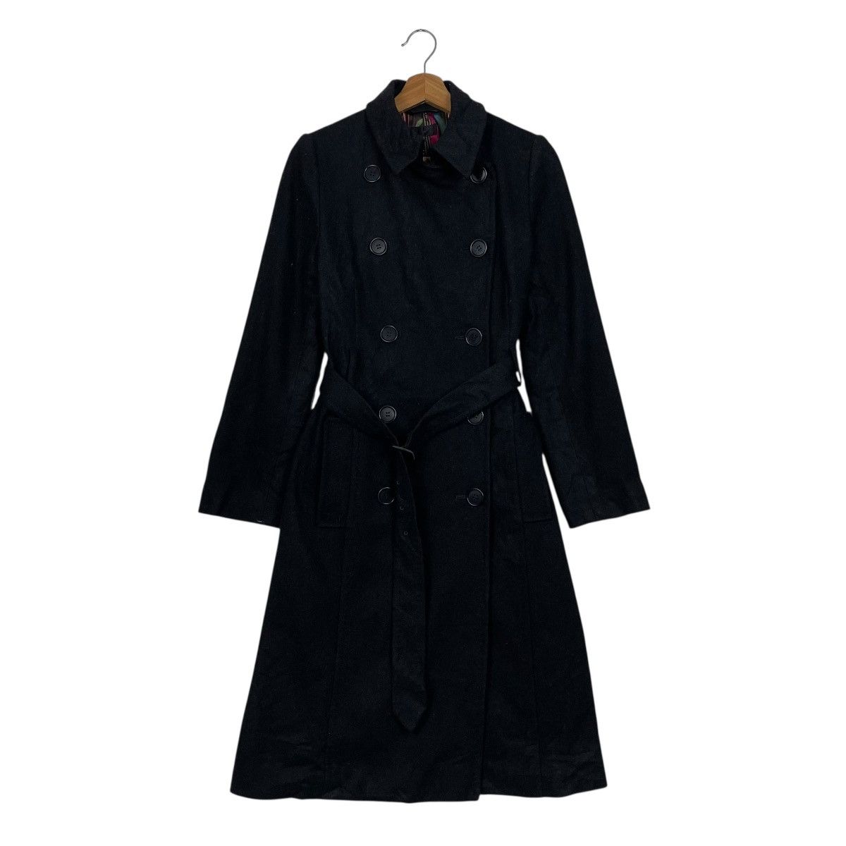 Paul Smith Paul Smith Black Double Breasted Wool Coat Size S / US 4 / IT 40 - 1 Thumbnail